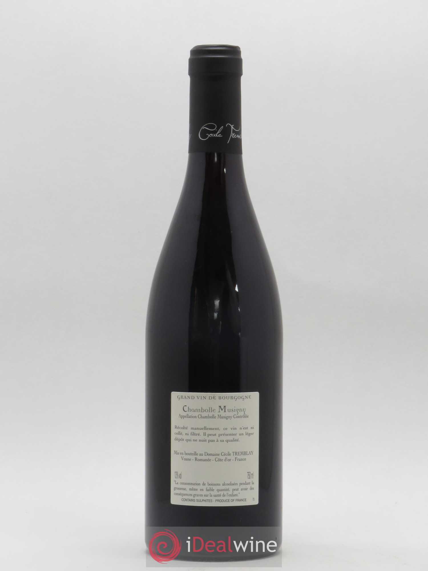 Chambolle-Musigny Les Cabottes Cécile Tremblay 2017 - Lot de 1 bouteille - 1