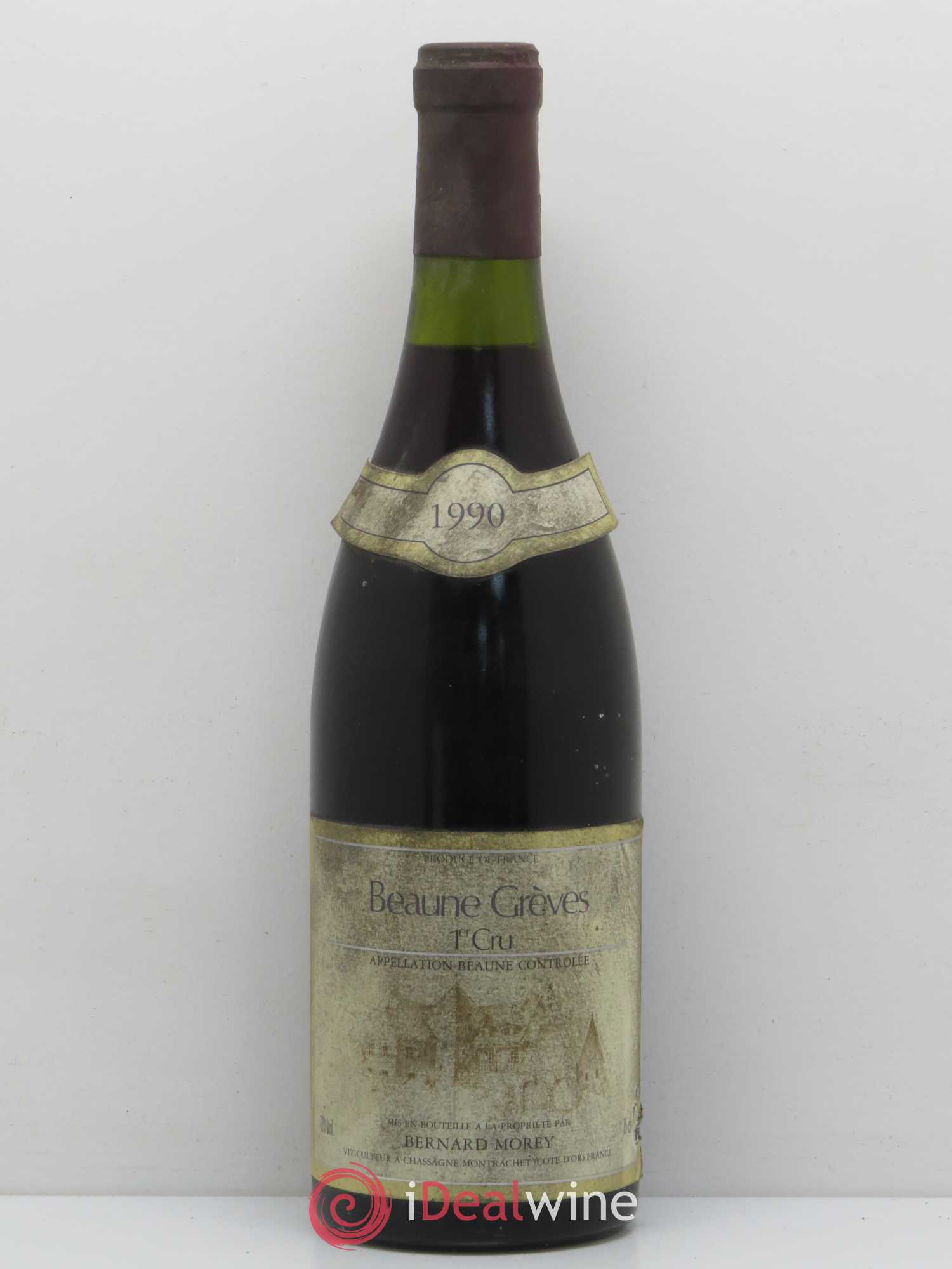 Beaune 1er Cru Grève Bernard Morey 1990 - Posten von 1 Flasche - 0