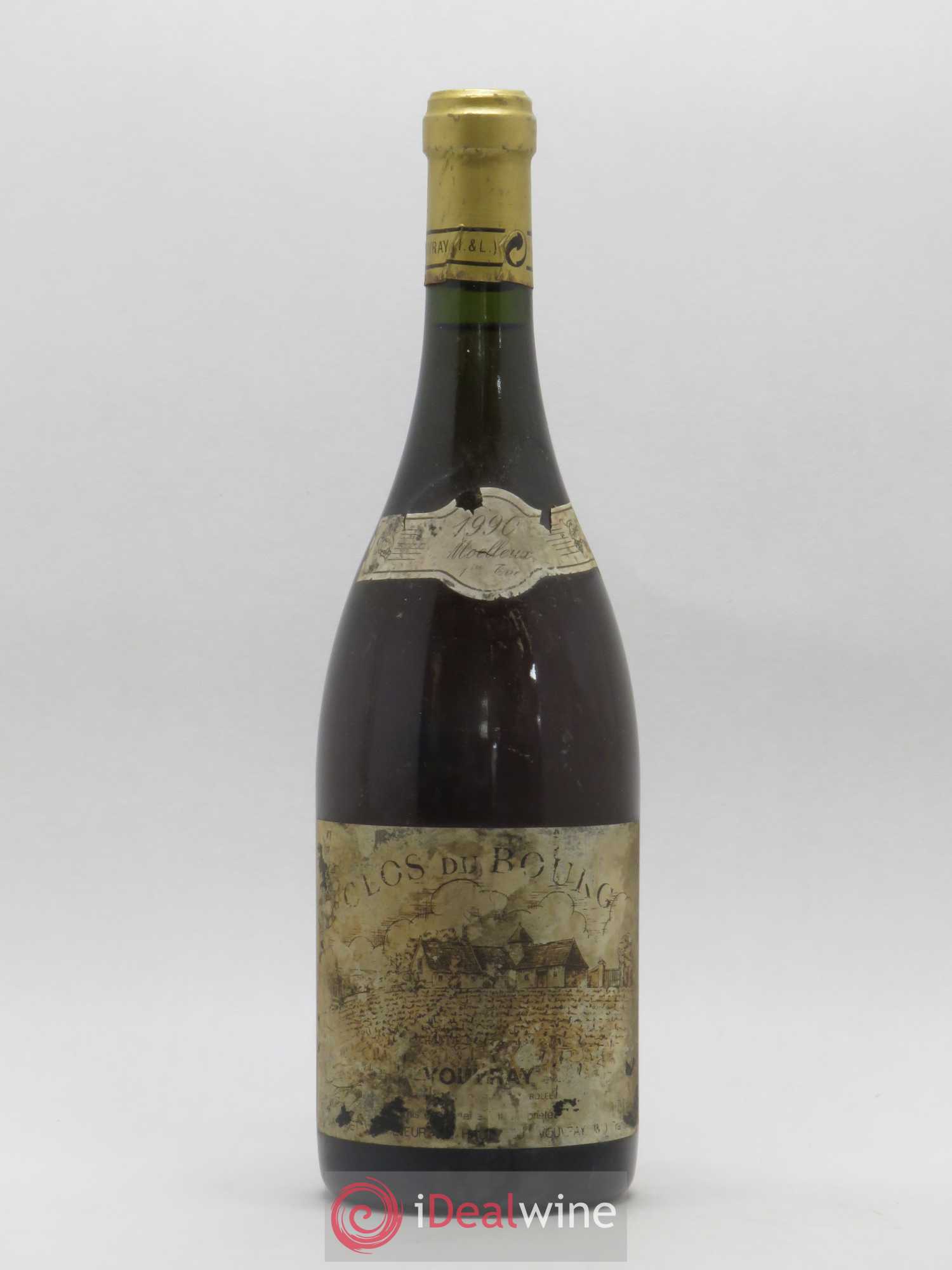 Vouvray Clos du Bourg Moelleux 1ère trie Domaine Huet 1990 - Lot de 1 bouteille - 0