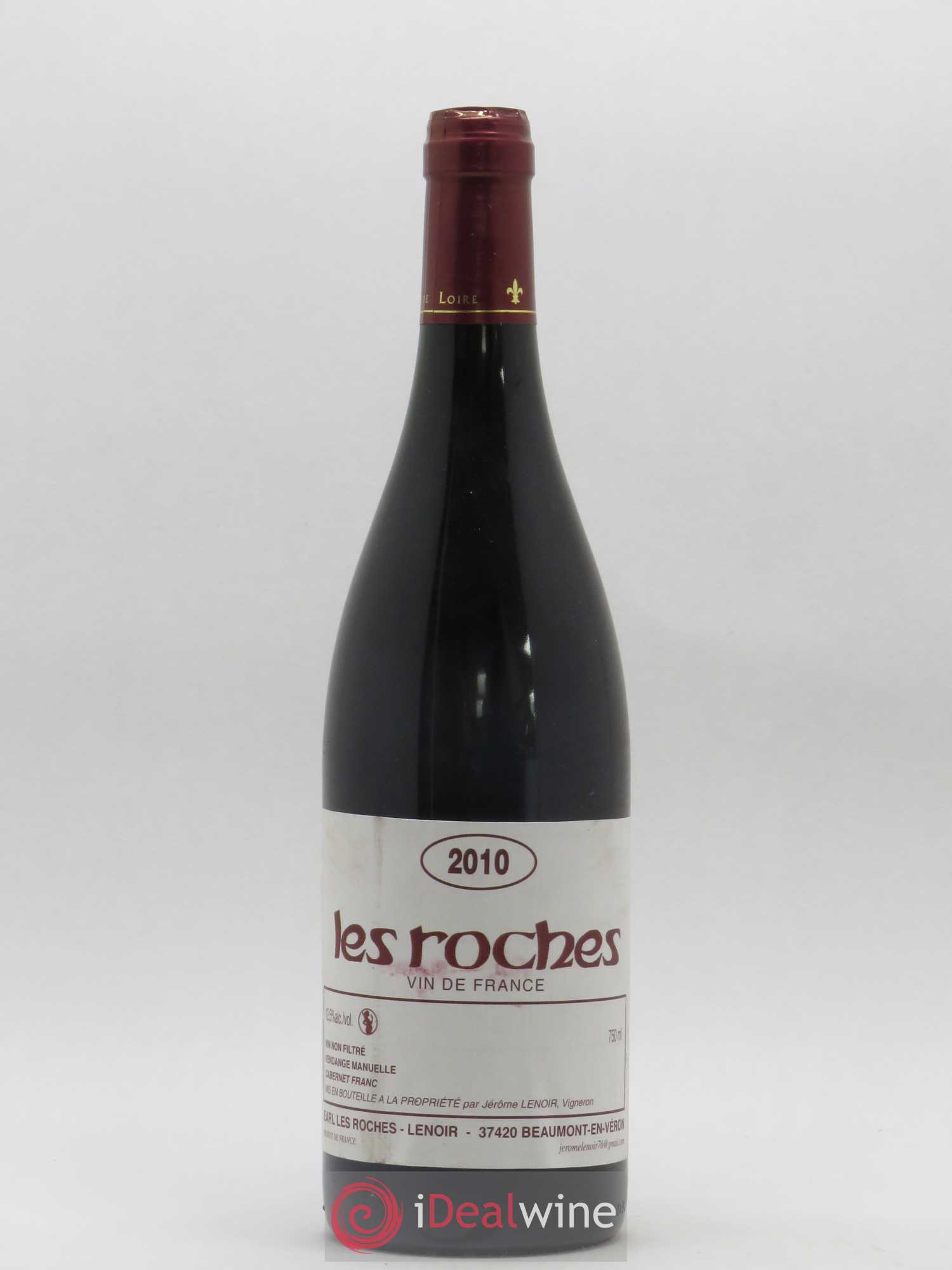 Vin de France Les Roches Lenoir (Domaine) 2010 - Lot de 1 bouteille - 0