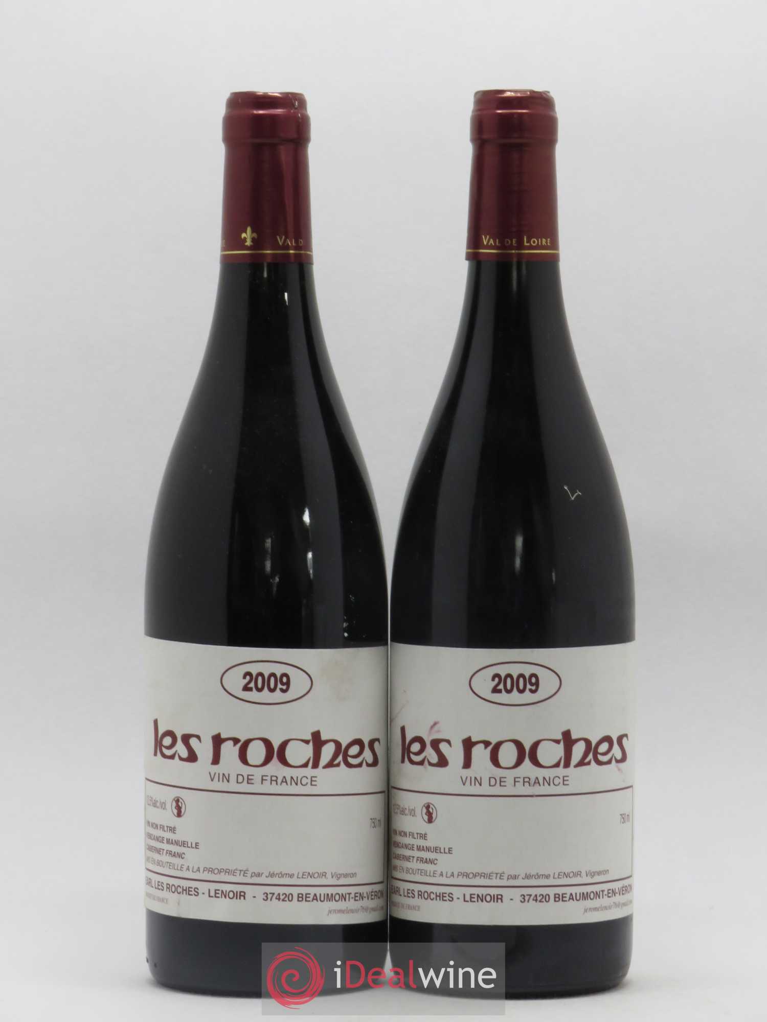Vin de France Les Roches Lenoir (Domaine) 2009 - Lot de 2 bouteilles - 0