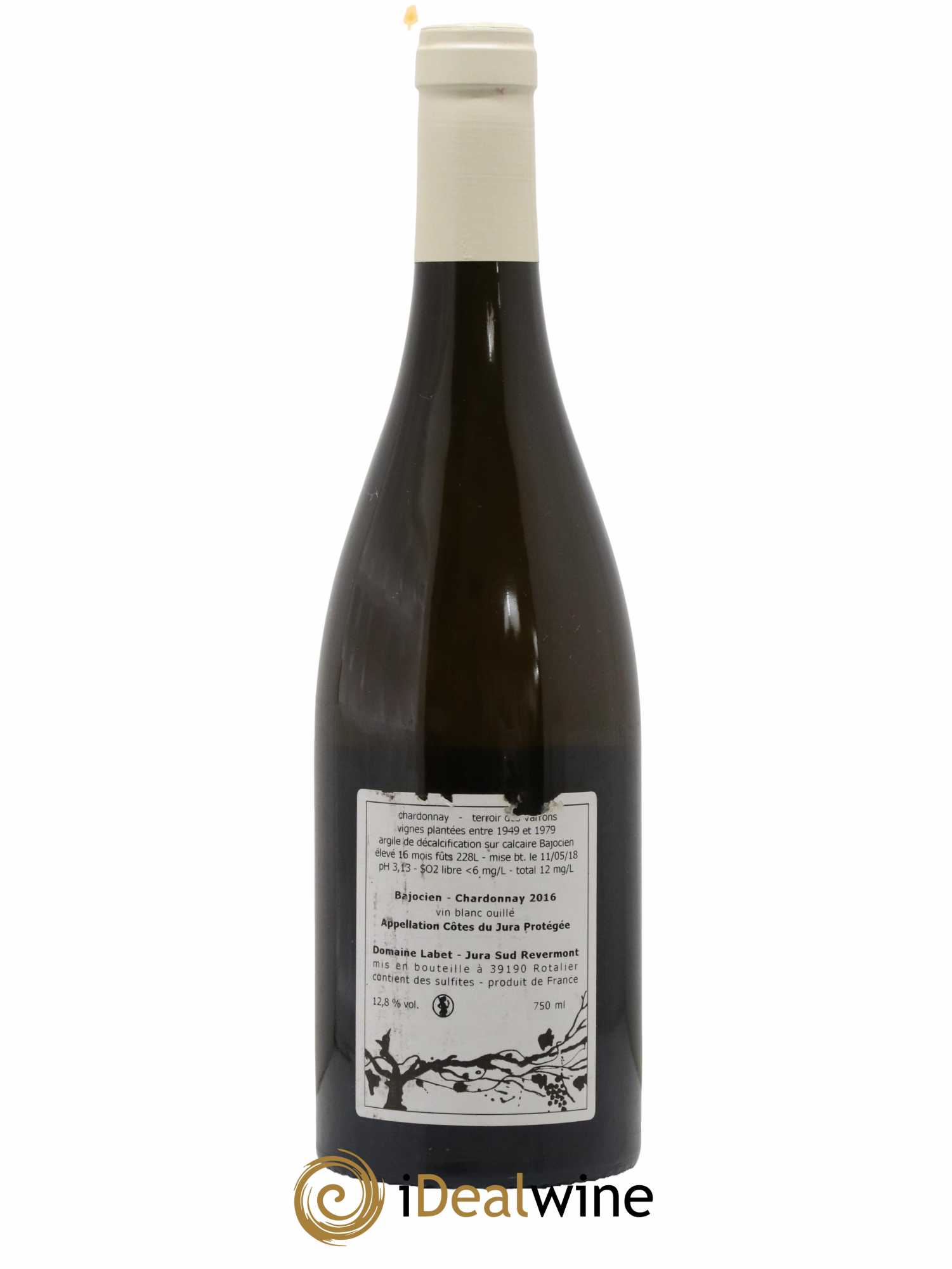 Côtes du Jura Chardonnay Bajocien Romain - Julien - Charline Labet 2016 - Lot de 1 bouteille - 1