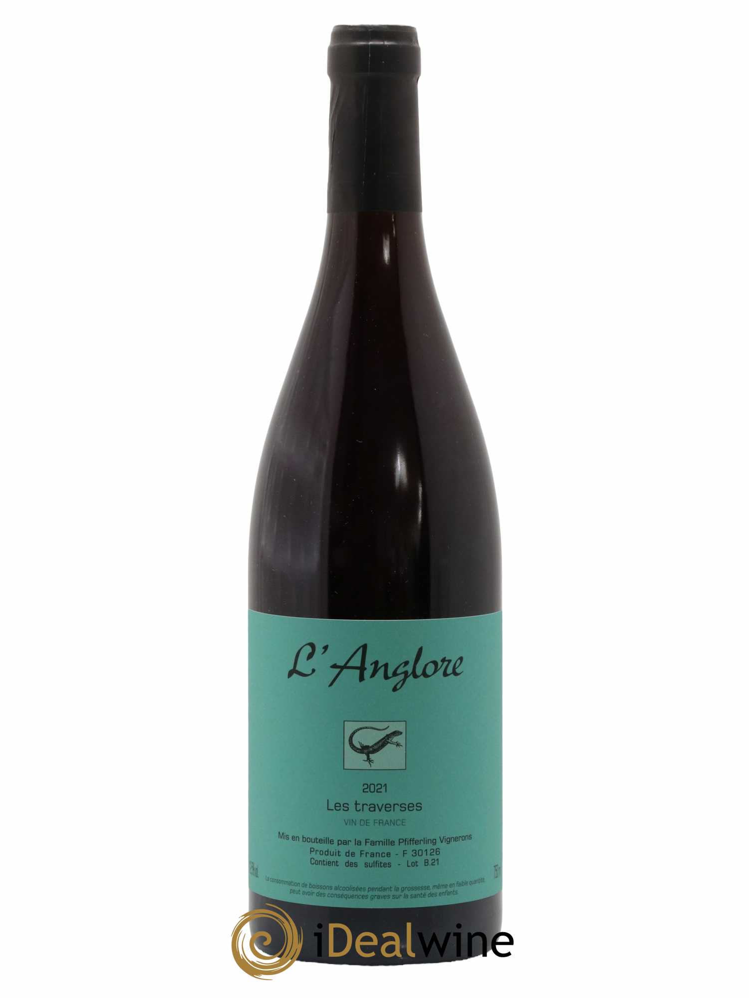 Vin de France Les Traverses L'Anglore 2021 - Lot de 1 bouteille - 0
