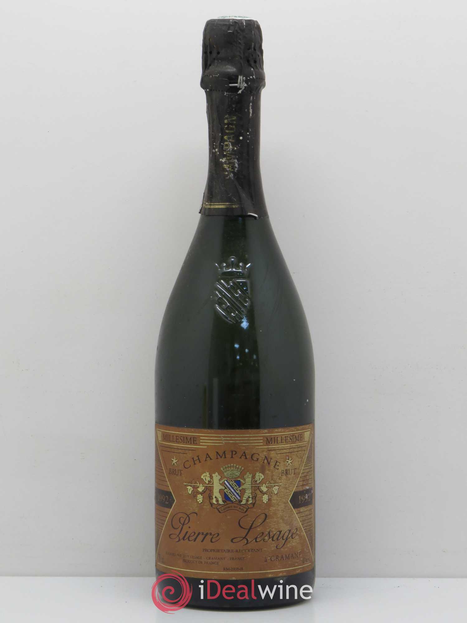 Champagne Pierre Lesage 1992 - Lot de 1 bouteille - 0