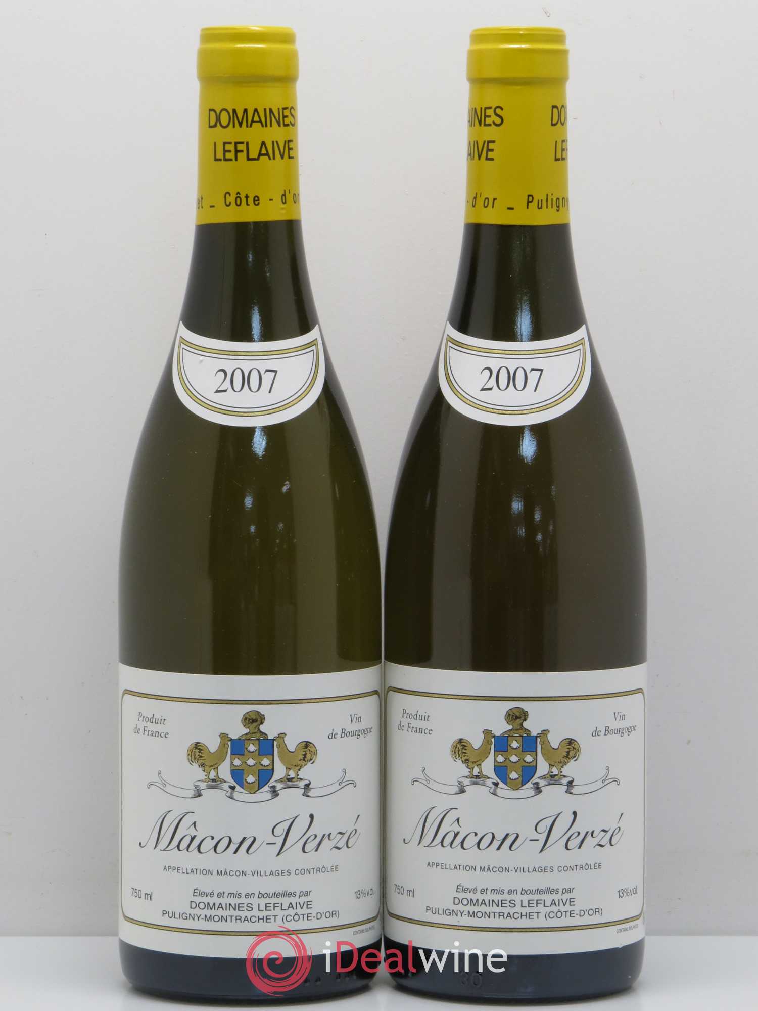 Mâcon Verzé Leflaive (Domaine) 2007 - Lot de 2 bouteilles - 0