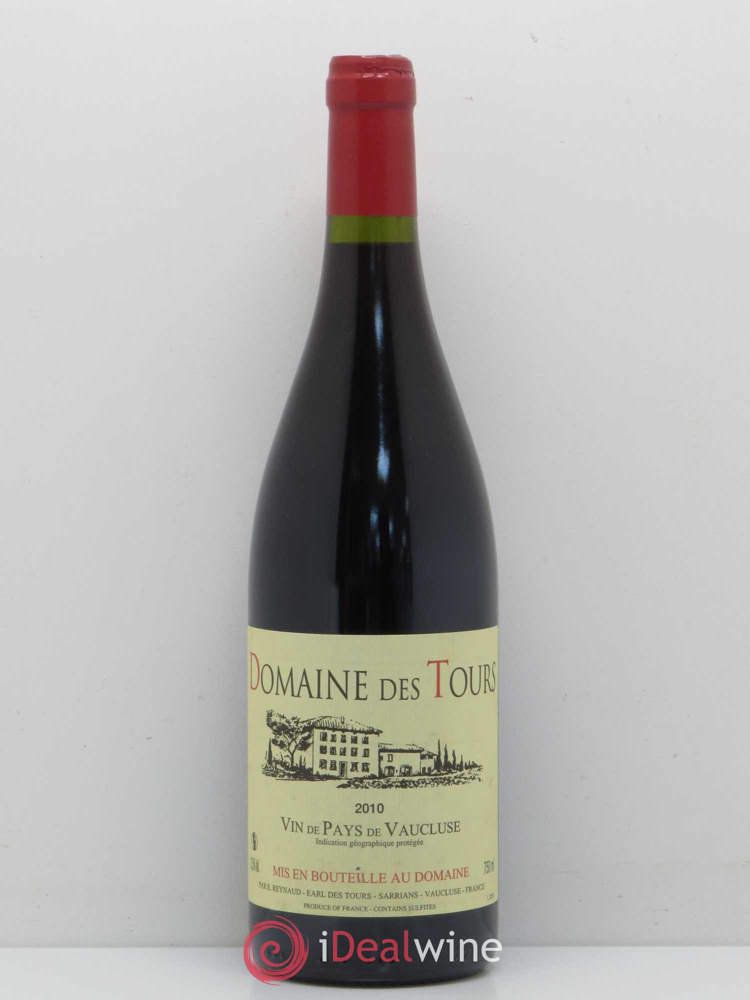 Vaucluse (Vin de Pays de Vaucluse) Domaine des Tours Emmanuel Reynaud 2010 - Lot de 1 bouteille - 0