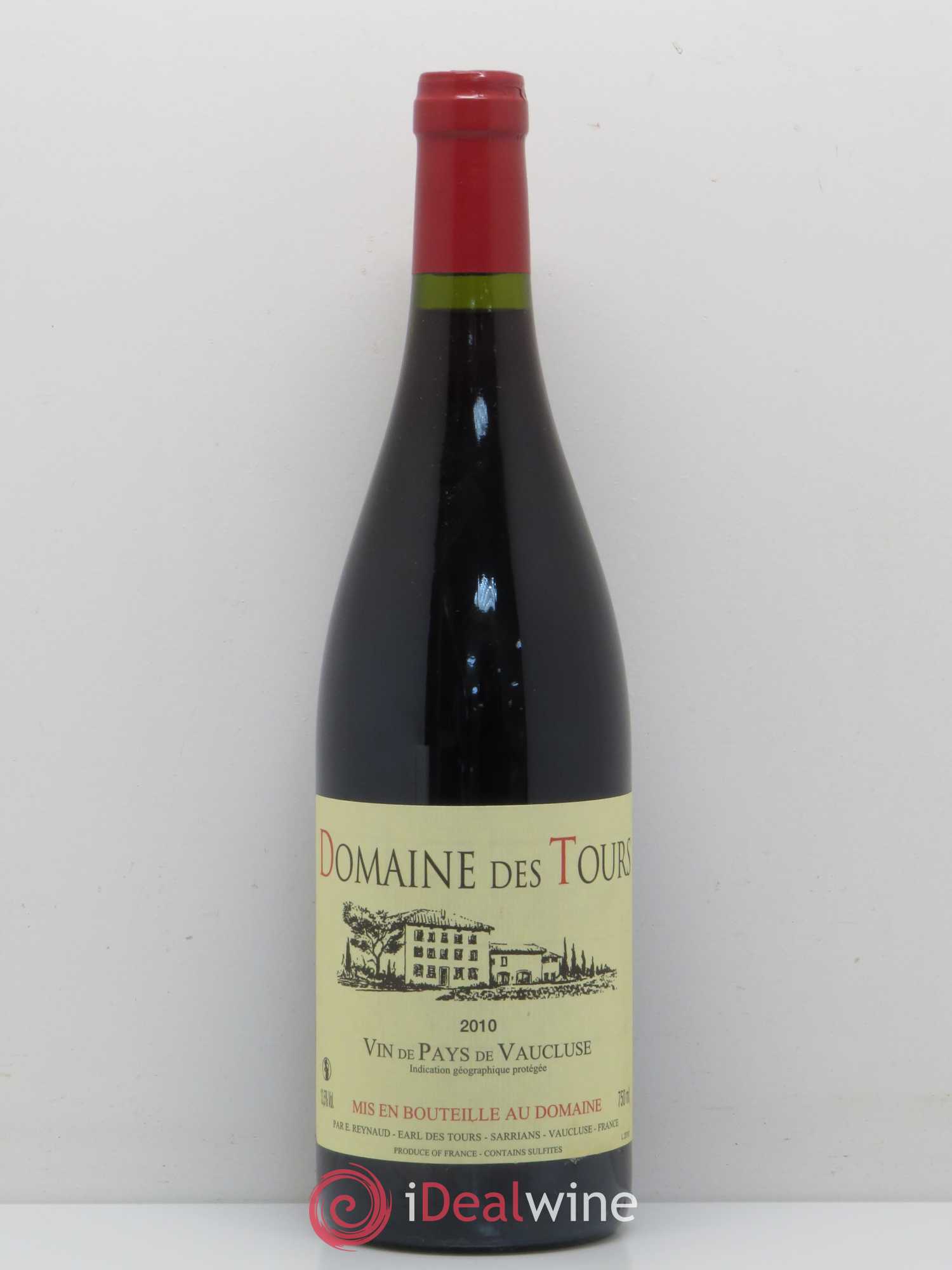 Vaucluse (Vin de Pays de Vaucluse) Domaine des Tours Emmanuel Reynaud 2010 - Lot de 1 bouteille - 0