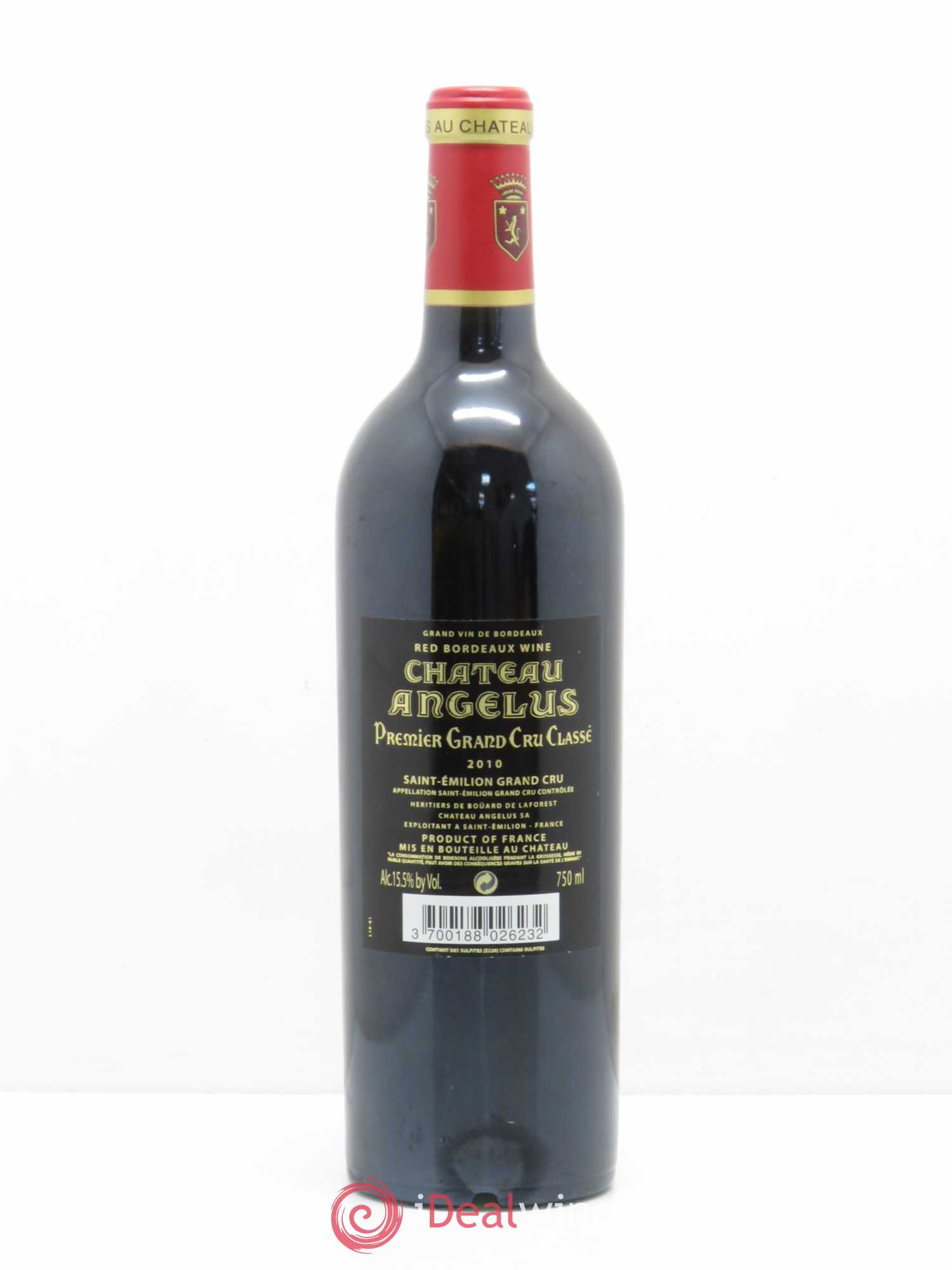 Château Angélus 1er Grand Cru Classé A 2010 - Lot de 1 bouteille - 1