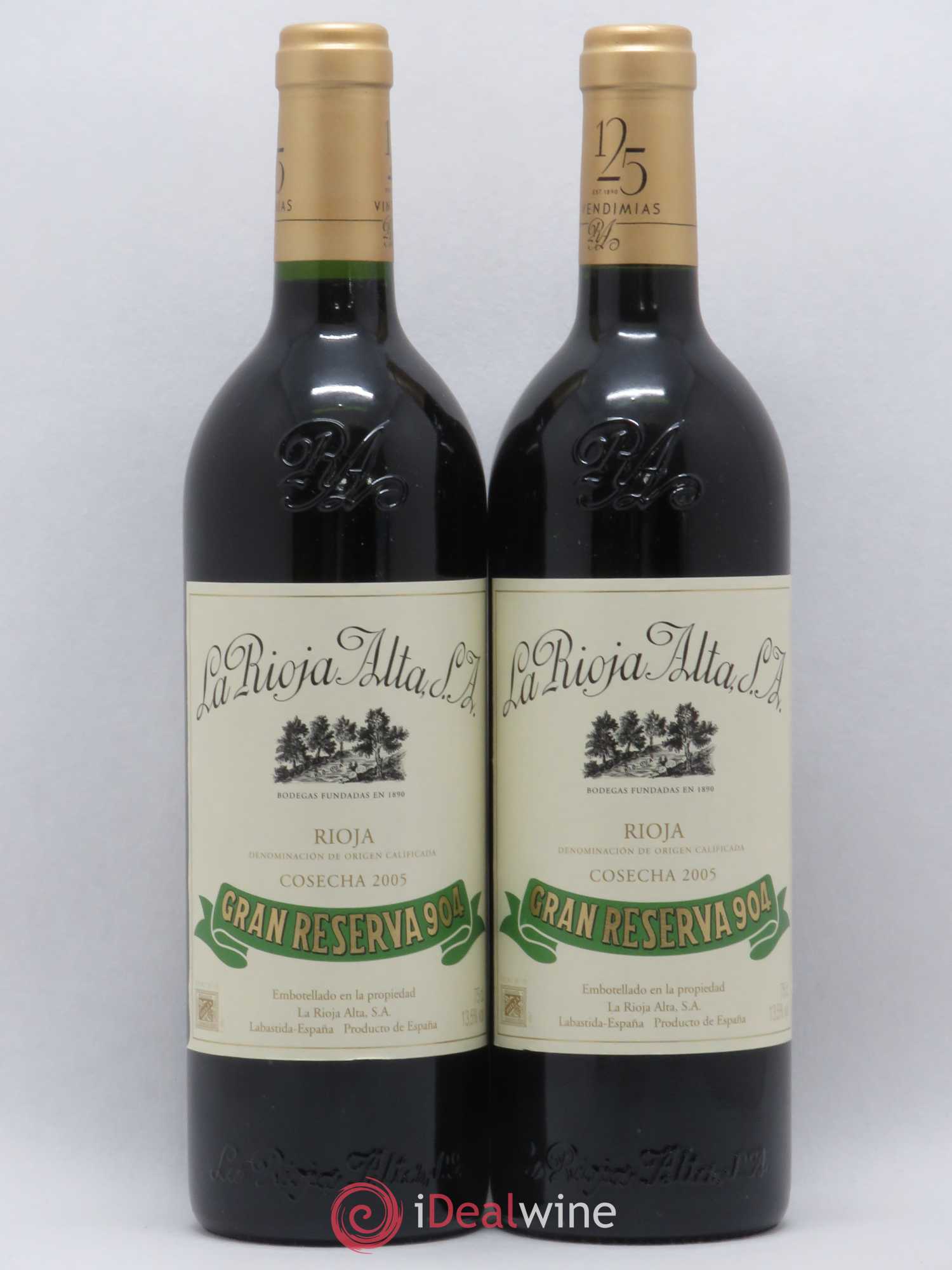 Rioja DOCA Rioja Alta Gran Reserva 904 2005 - Lot de 2 bouteilles - 0