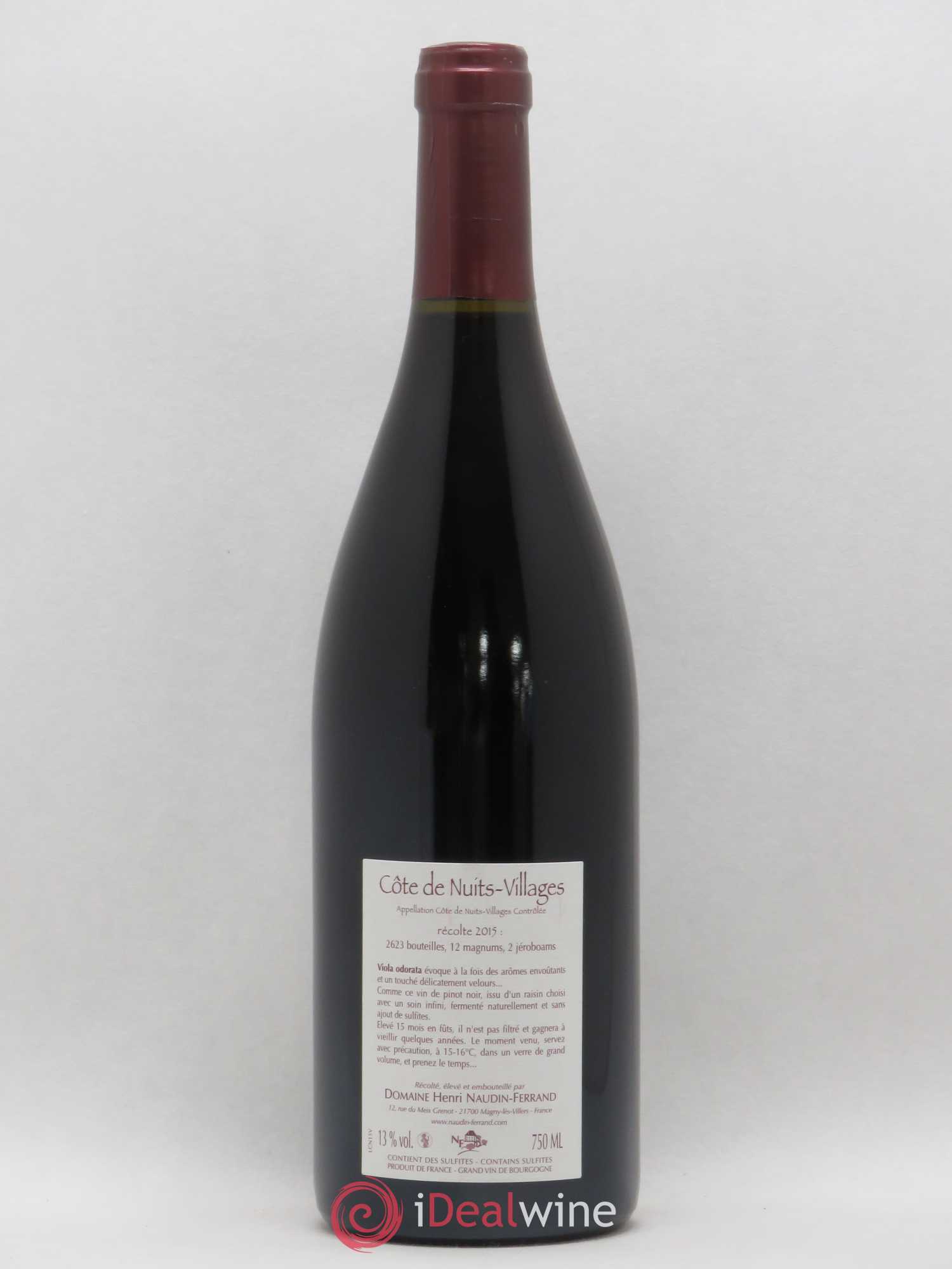 Côte de Nuits-Villages Viola Odorata Naudin-Ferrand (Domaine) 2015 - Lot de 1 bouteille - 1