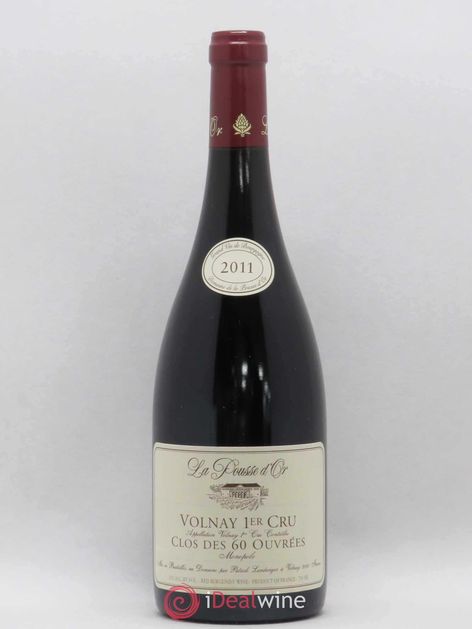 Volnay 1er Cru Clos des 60 ouvrées La Pousse d'Or (Domaine de) 2011 - Lot de 1 bouteille - 0