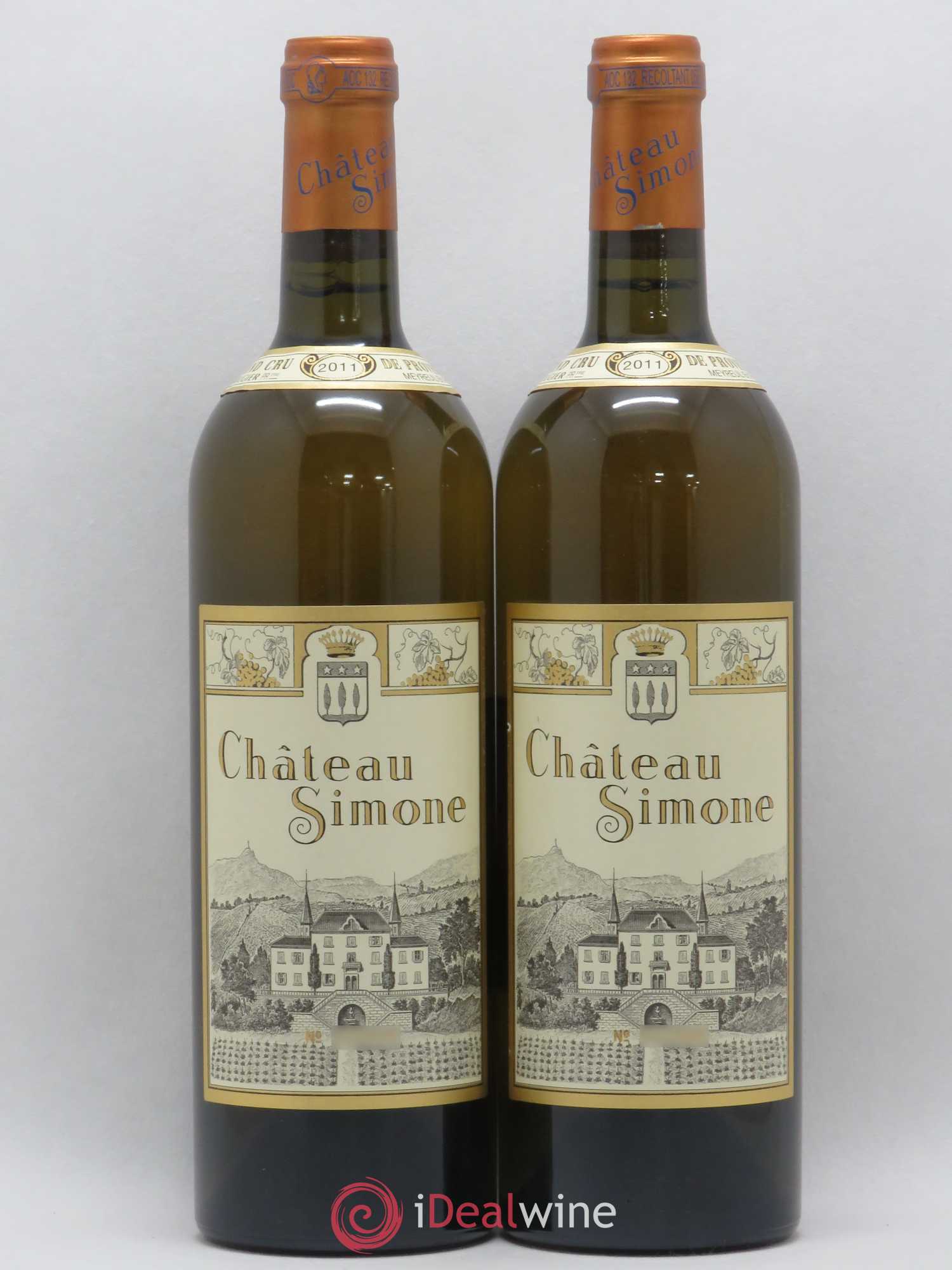 Palette Château Simone Famille Rougier 2011 - Posten von 2 Flaschen - 0