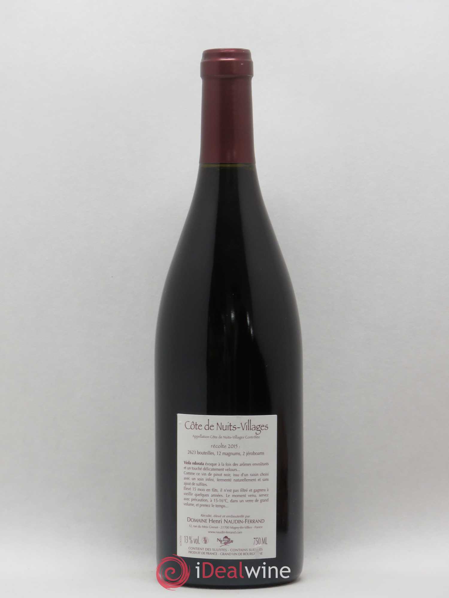 Côte de Nuits-Villages Viola Odorata Naudin-Ferrand (Domaine) 2015 - Lot de 1 bouteille - 1