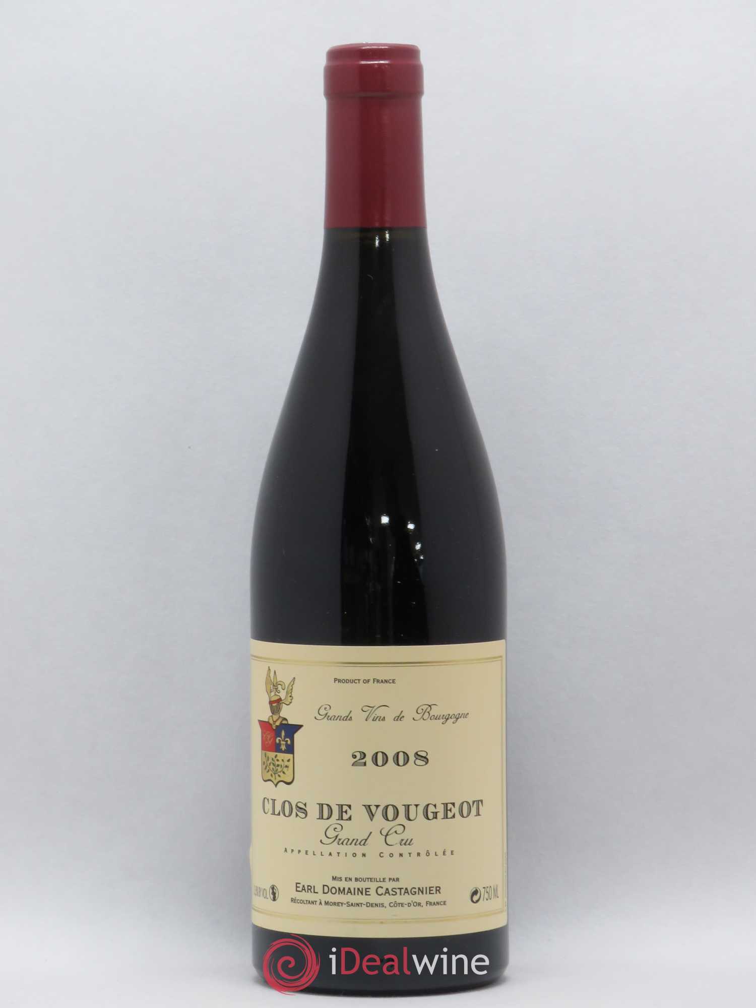 Clos de Vougeot Grand Cru Castagnier (Domaine) 2008 - Lot de 1 bouteille - 0