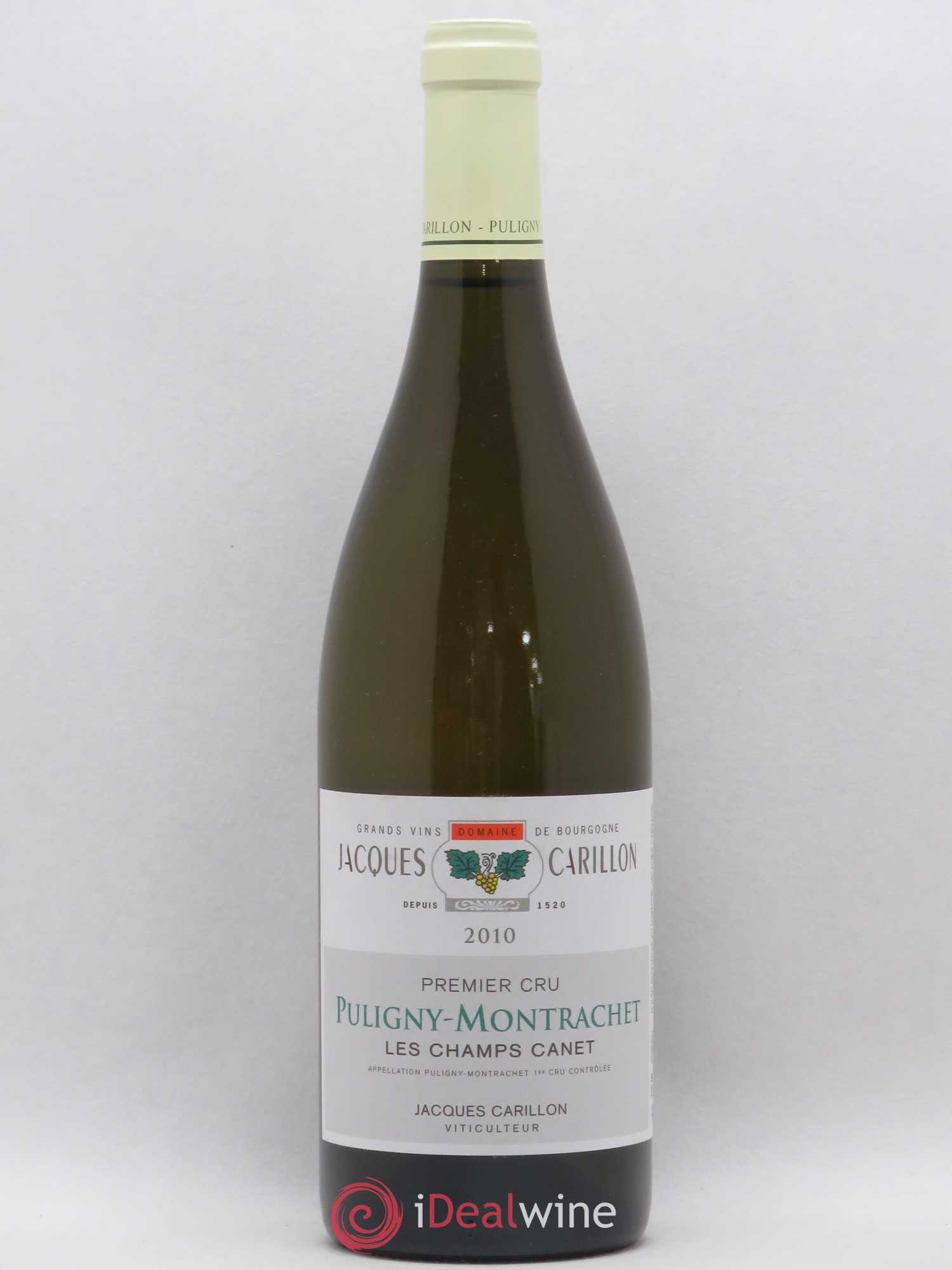 Puligny-Montrachet 1er Cru Les Champs Canet Jacques Carillon (Domaine) 2010 - Lot de 1 bouteille - 0
