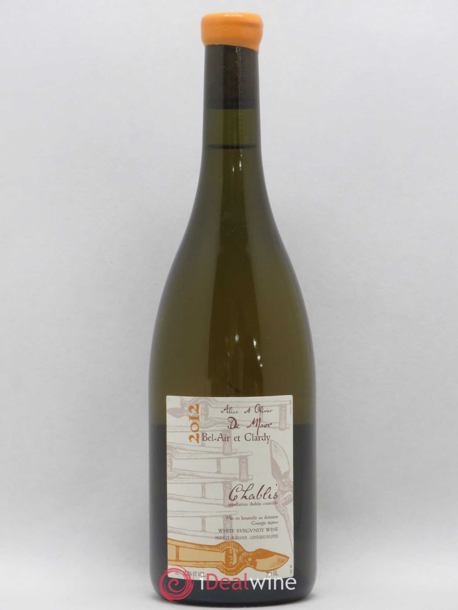 Chablis Bel Air et Clardy Alice et Olivier De Moor 2012 - Lot de 1 bouteille - 0