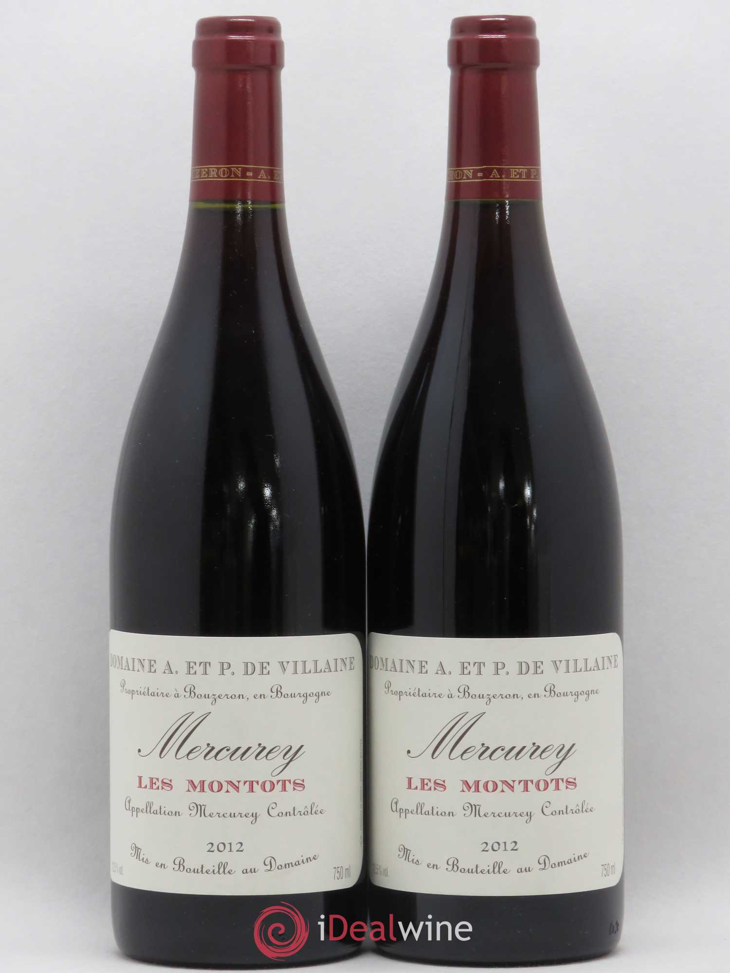 Mercurey Les Montots Domaine de Villaine 2012 - Lot de 2 bouteilles - 0