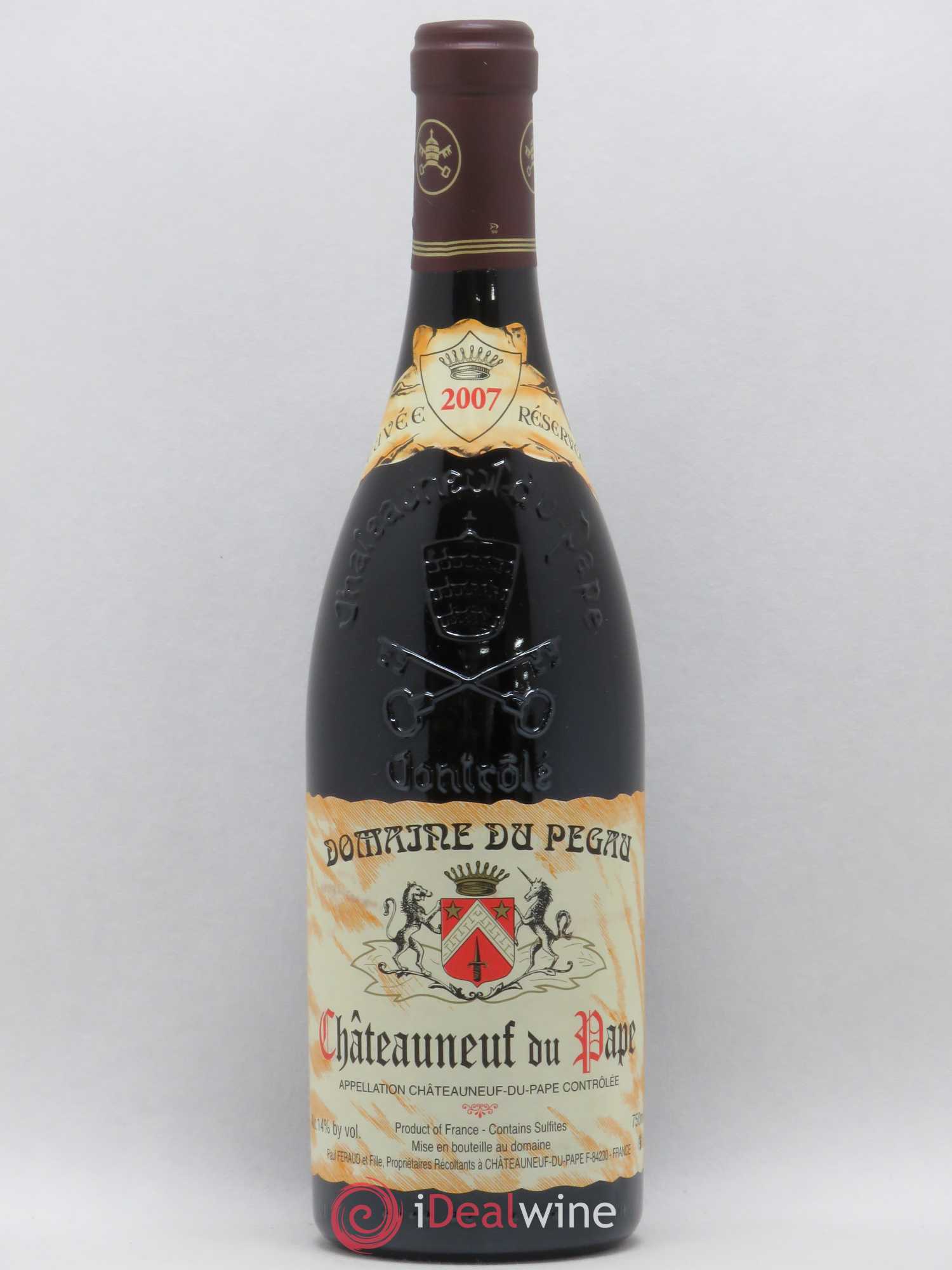 Châteauneuf-du-Pape Domaine du Pégau Cuvée Réservée Paul et Laurence Féraud 2007 - Lot de 1 bouteille - 0