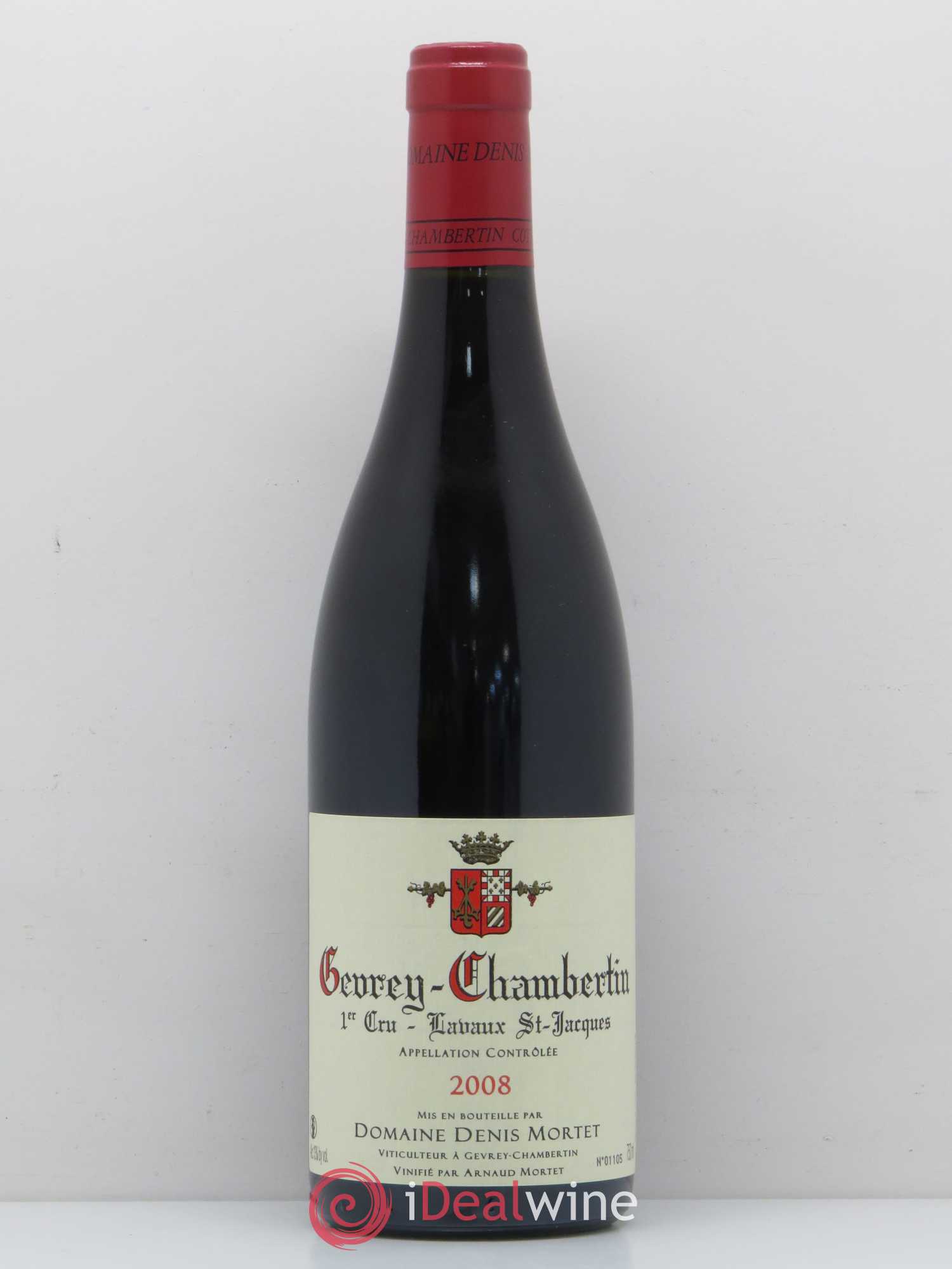 Gevrey-Chambertin 1er Cru Lavaux Saint Jacques Denis Mortet (Domaine) 2008 - Lot de 1 bouteille - 0