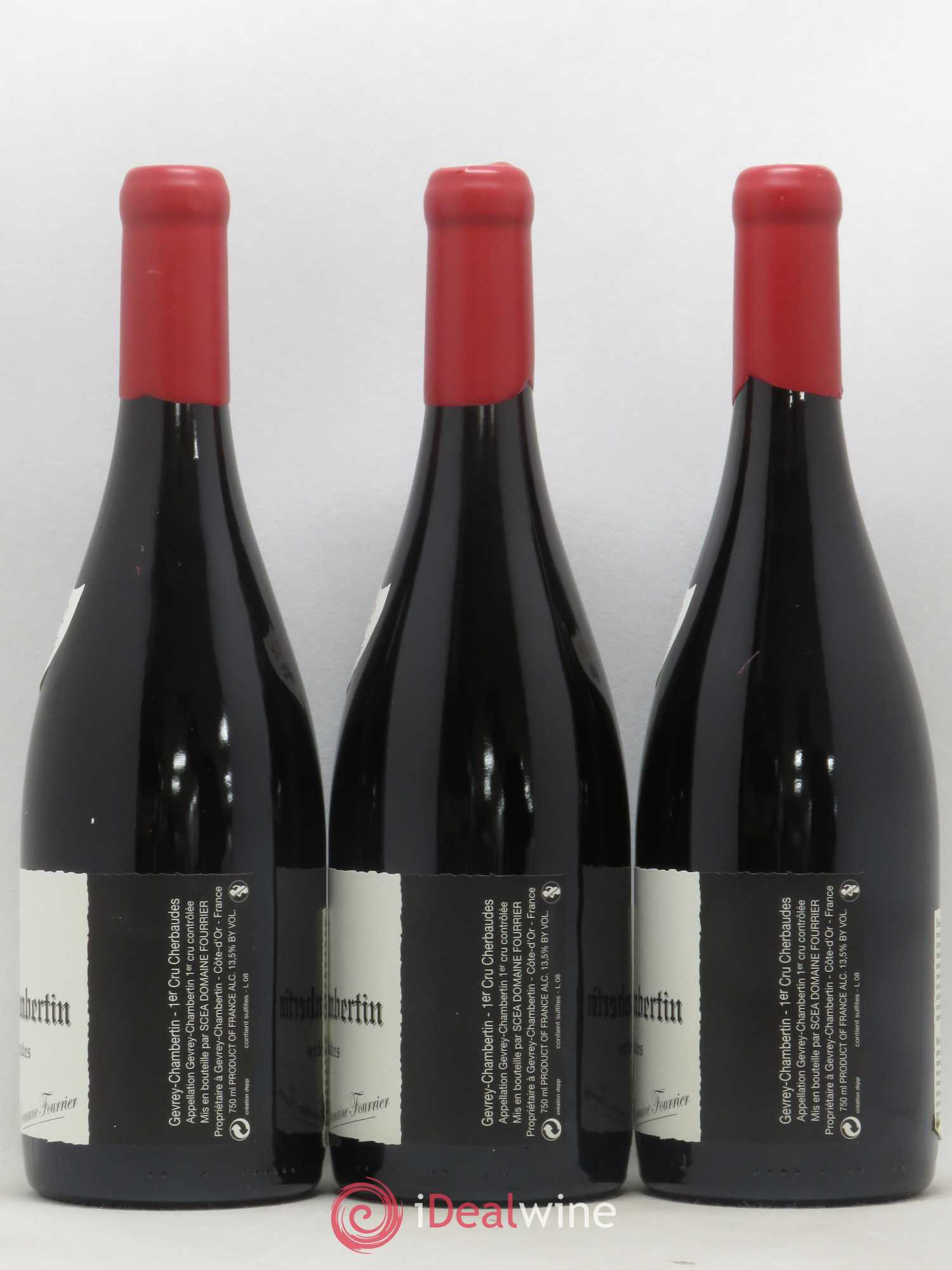 Gevrey-Chambertin 1er Cru Les Cherbaudes Vieille Vigne Fourrier (Domaine) 2012 - Lot de 3 bouteilles - 1