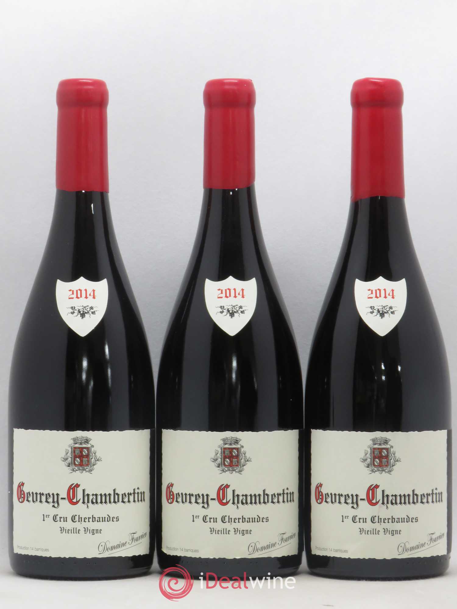 Gevrey-Chambertin 1er Cru Les Cherbaudes Vieille Vigne Fourrier (Domaine) 2014 - Lot de 3 bouteilles - 0