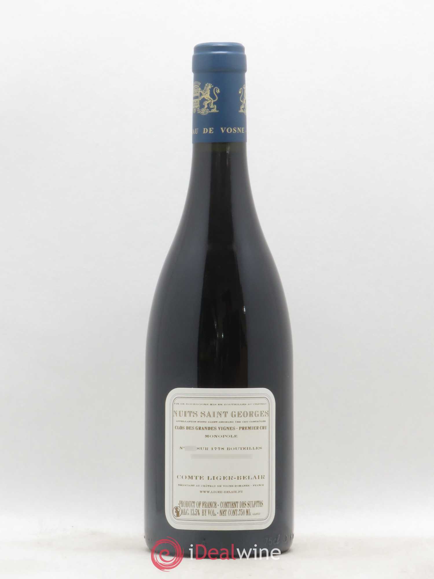 Nuits-Saint-Georges 1er Cru Clos des Grandes Vignes Comte Liger-Belair (Domaine du) 2012 - Lot de 1 bouteille - 1