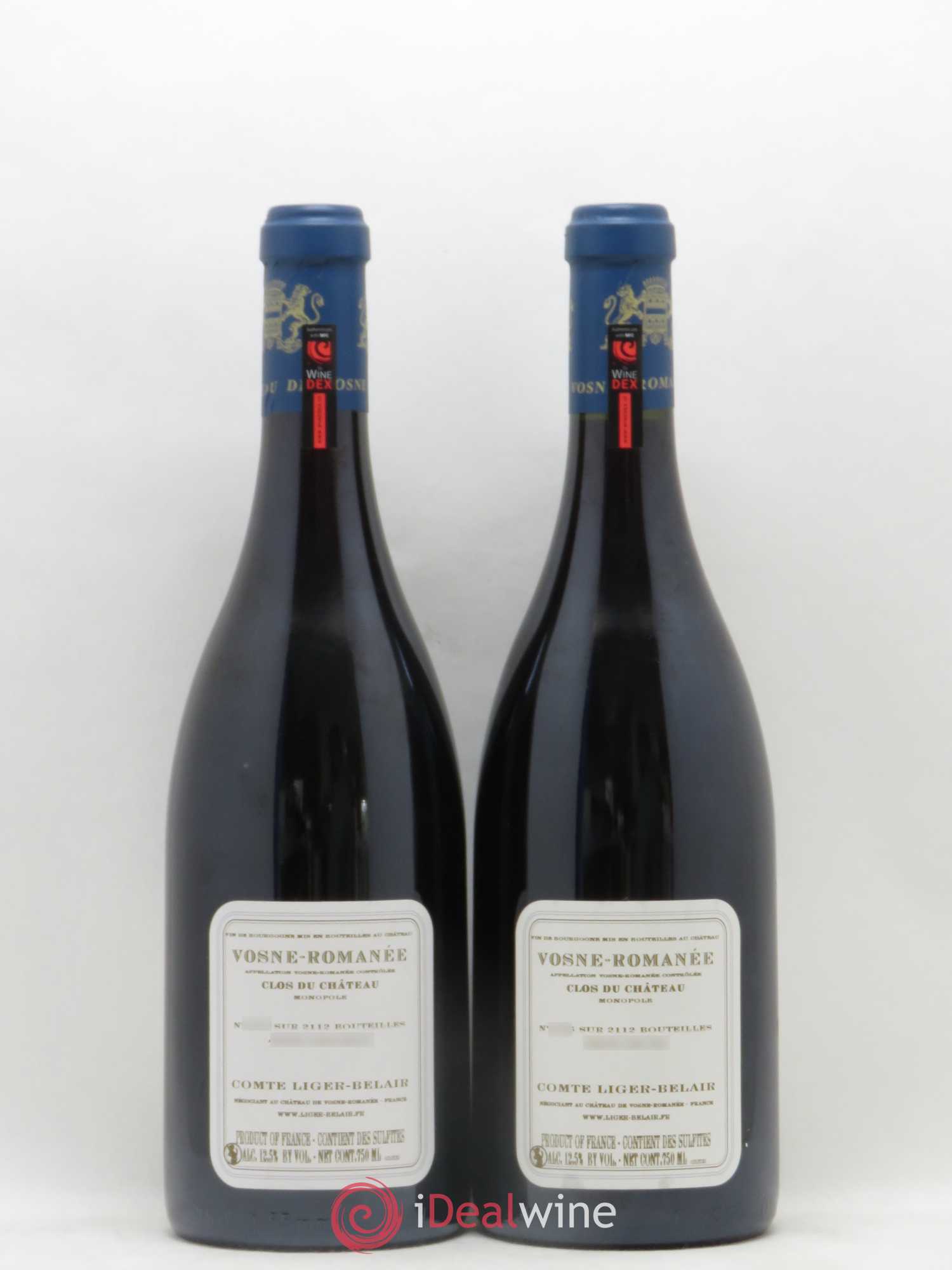 Vosne-Romanée Clos du Château Comte Liger-Belair (Domaine du) 2010 - Lot de 2 bouteilles - 1