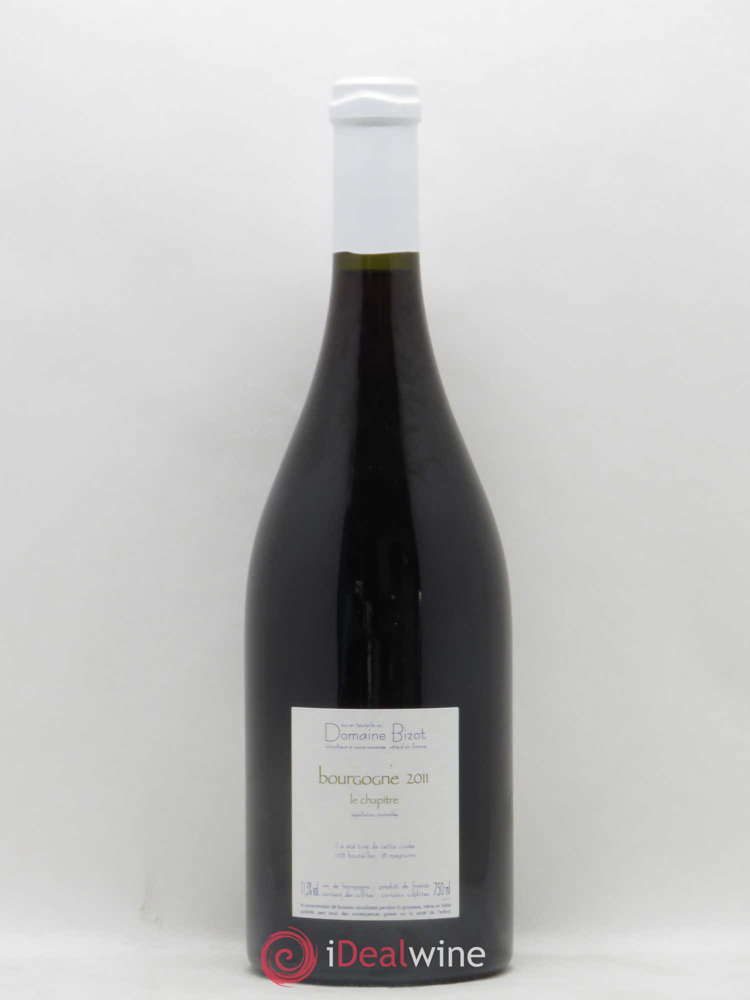 Bourgogne Le Chapitre Bizot (Domaine) 2011 - Lot de 1 bouteille - 1