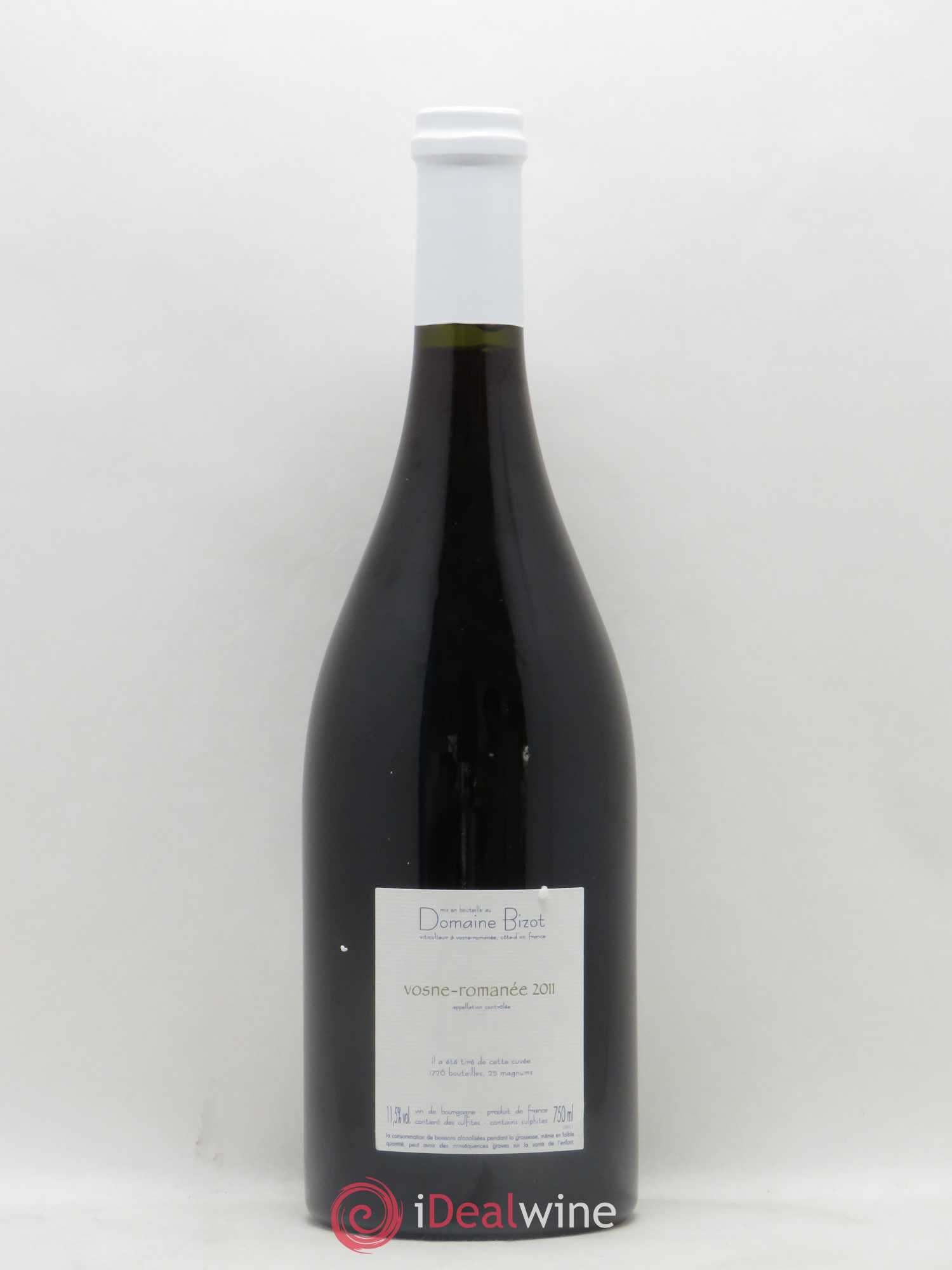 Vosne-Romanée Bizot (Domaine) 2011 - Lot de 1 bouteille - 1