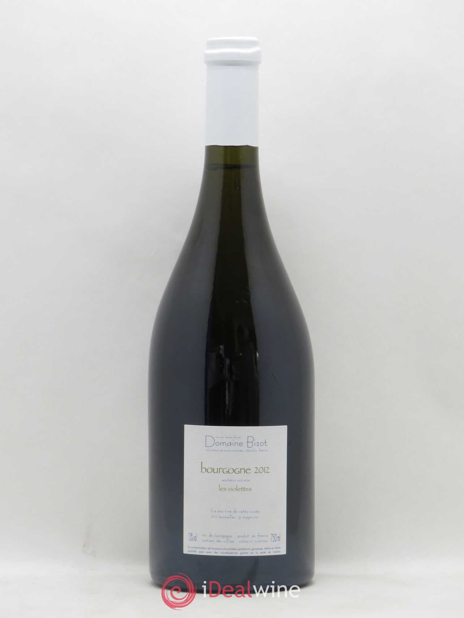 Bourgogne Les Violettes Bizot (Domaine) 2012 - Lot de 1 bouteille - 1