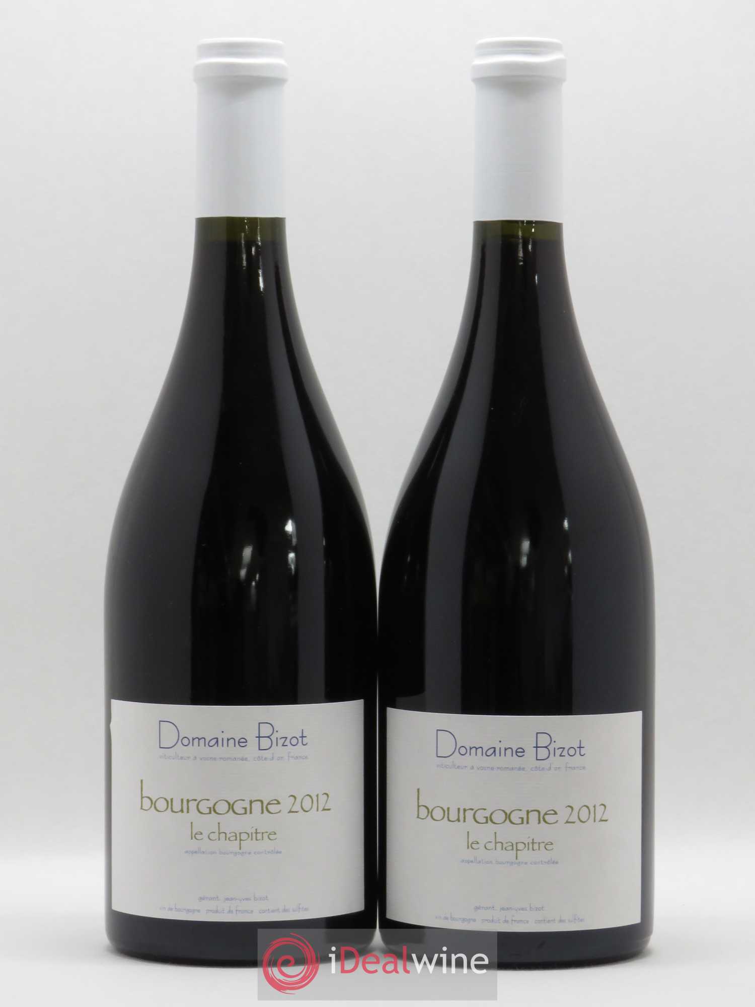 Bourgogne Le Chapitre Bizot (Domaine) 2012 - Lot de 2 bouteilles - 0