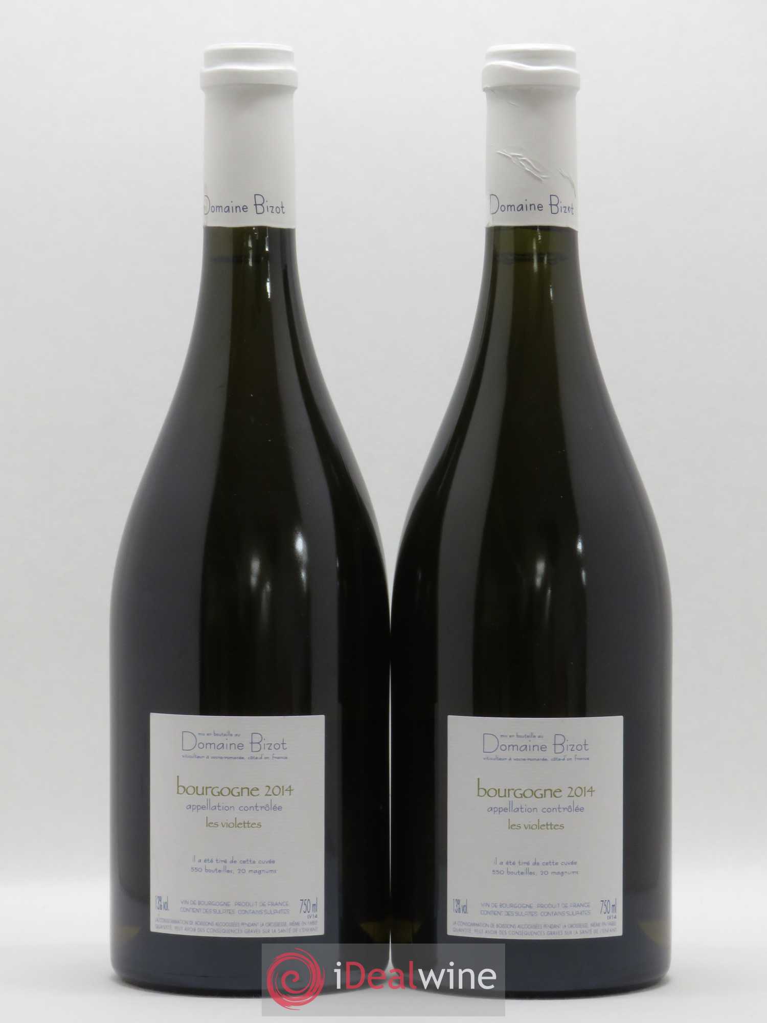 Bourgogne Les Violettes Bizot (Domaine) 2014 - Lot de 2 bouteilles - 1