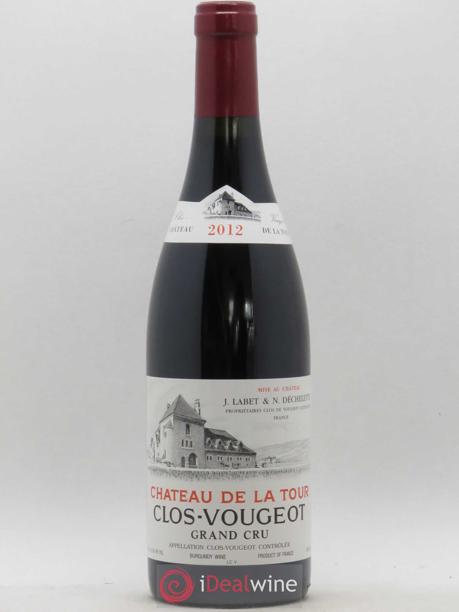 Clos de Vougeot Grand Cru Château de La Tour 2012 - Lot de 1 bouteille - 0