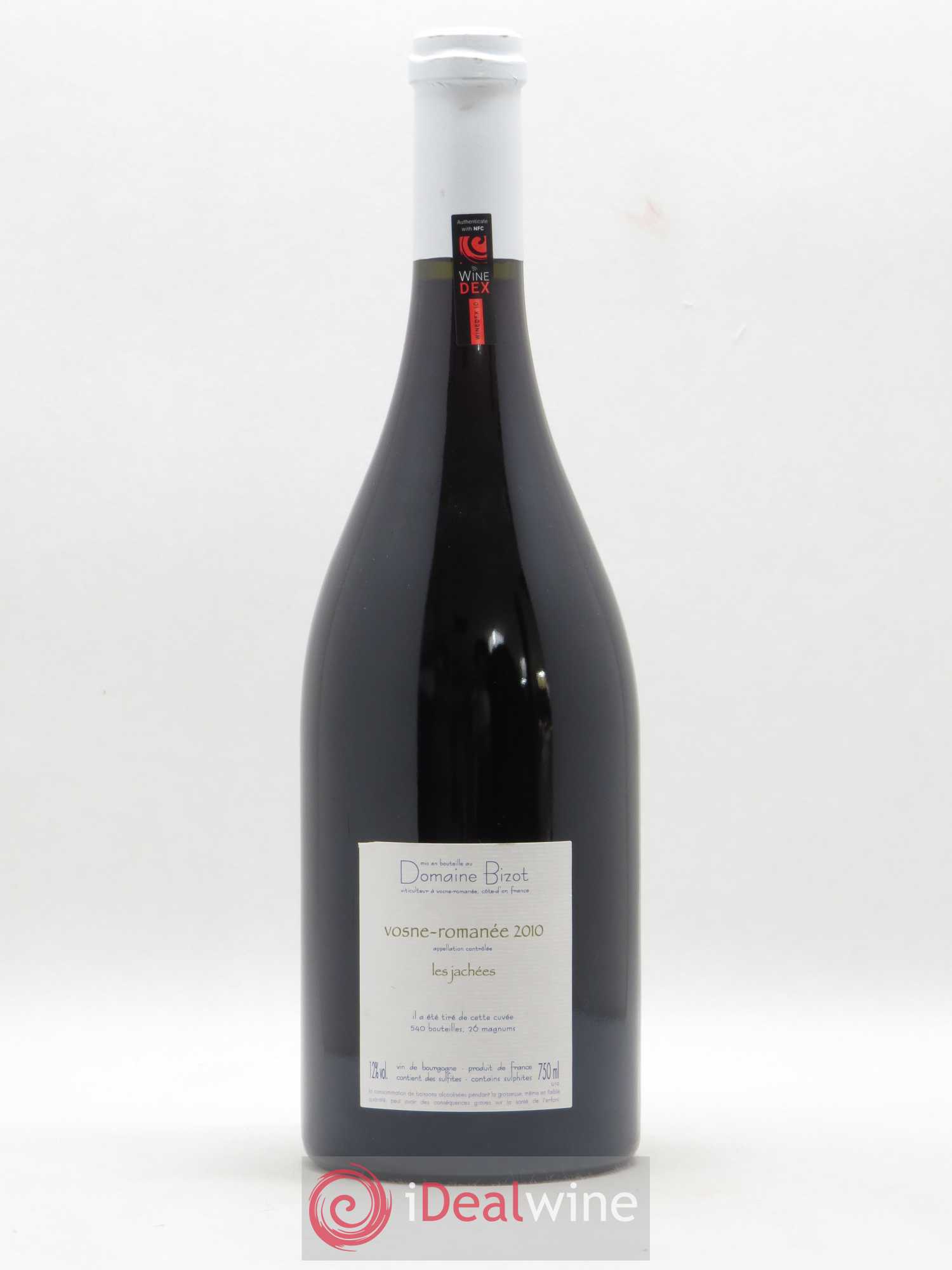 Vosne-Romanée Les Jachées Bizot (Domaine) 2010 - Lot de 1 bouteille - 1