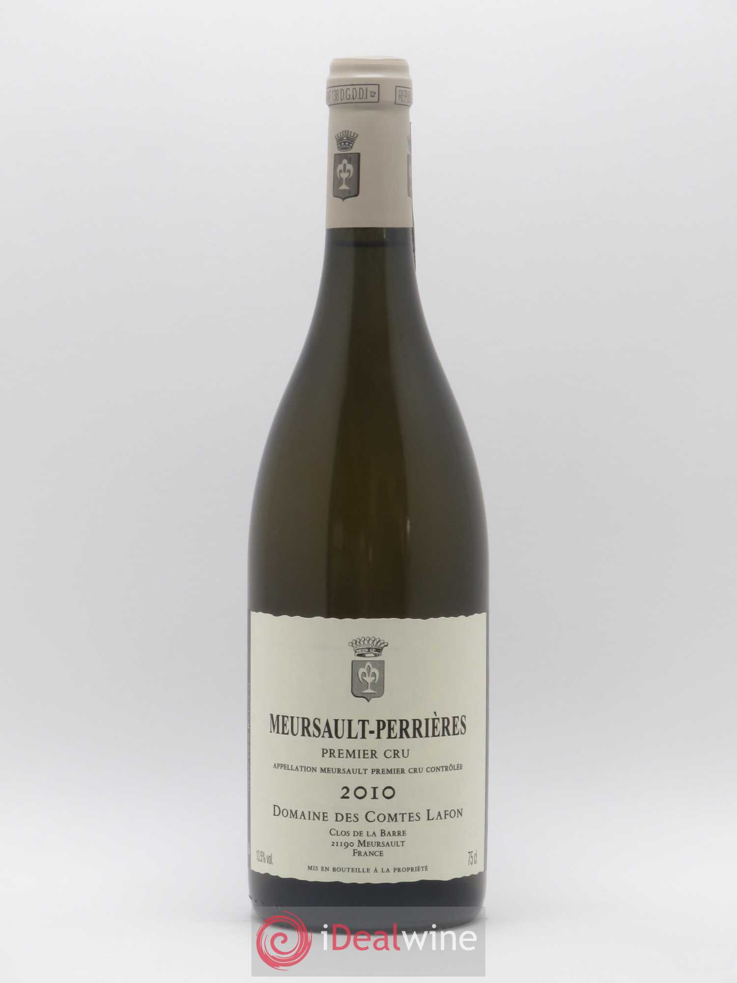 Meursault 1er Cru Perrières Comtes Lafon (Domaine des) 2010 - Lot de 1 bouteille - 0