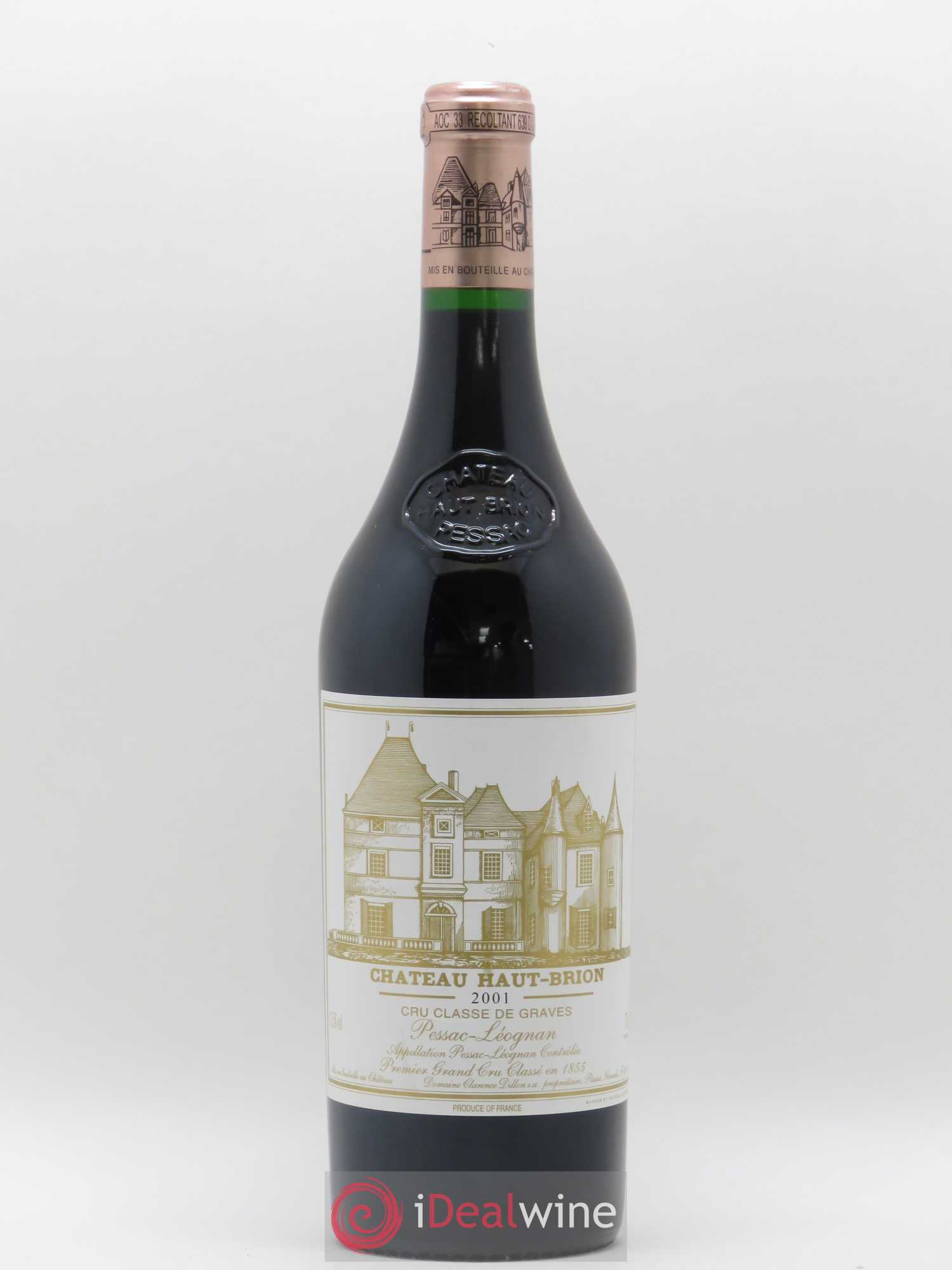 Château Haut Brion 1er Grand Cru Classé 2001 - Lot de 1 bouteille - 0