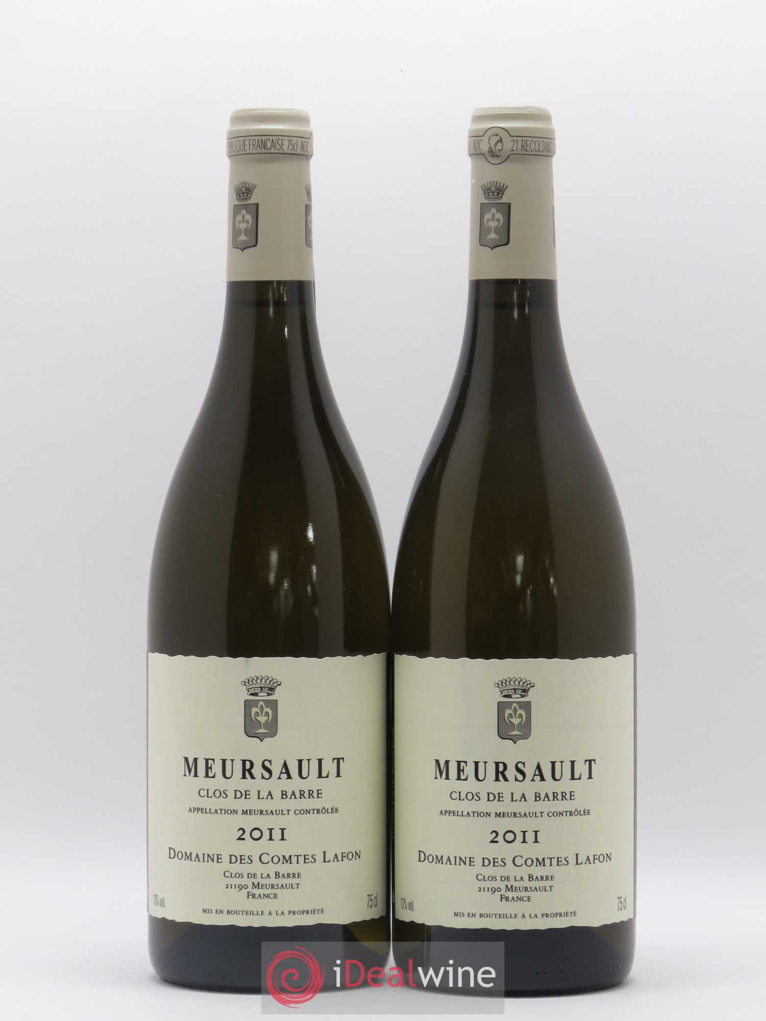 Meursault Clos de la Barre Comtes Lafon (Domaine des) 2011 - Lot de 2 bouteilles - 0