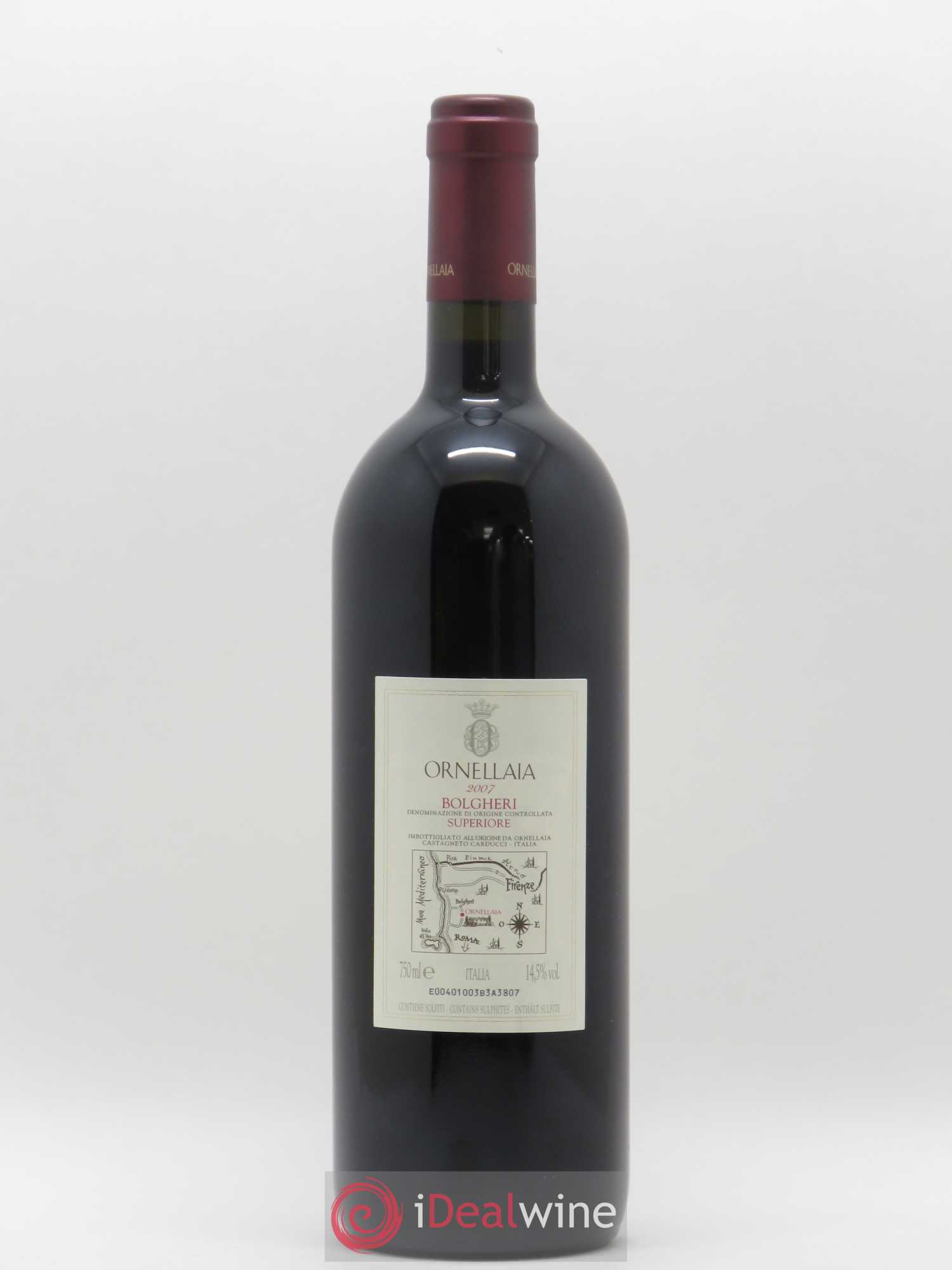 Bolgheri DOC Superiore Ornellaia Tenuta Dell'Ornellaia - Frescobaldi 2007 - Lot de 1 bouteille - 1