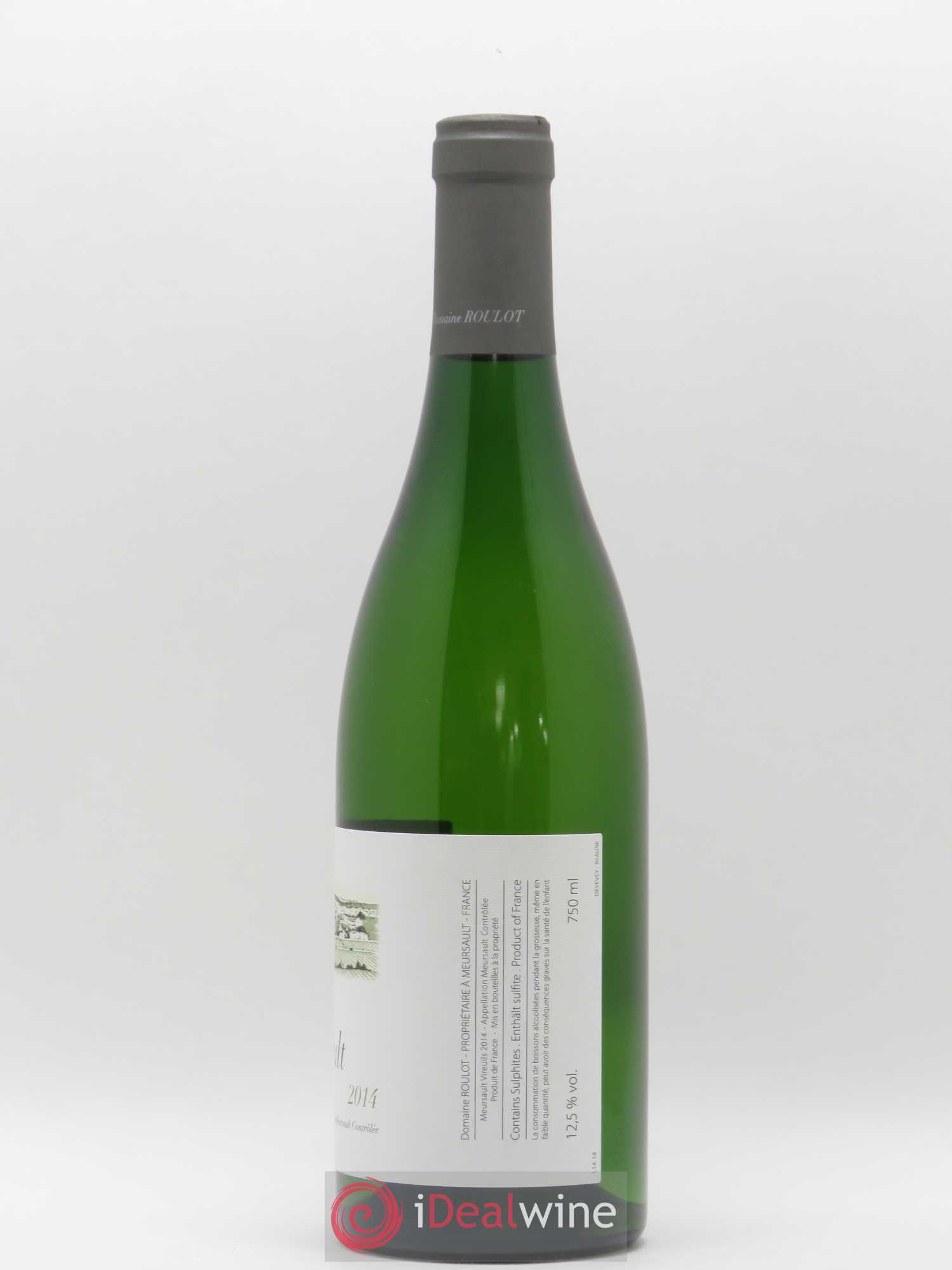 Meursault Les Vireuils Roulot (Domaine) 2014 - Lot de 1 bouteille - 1