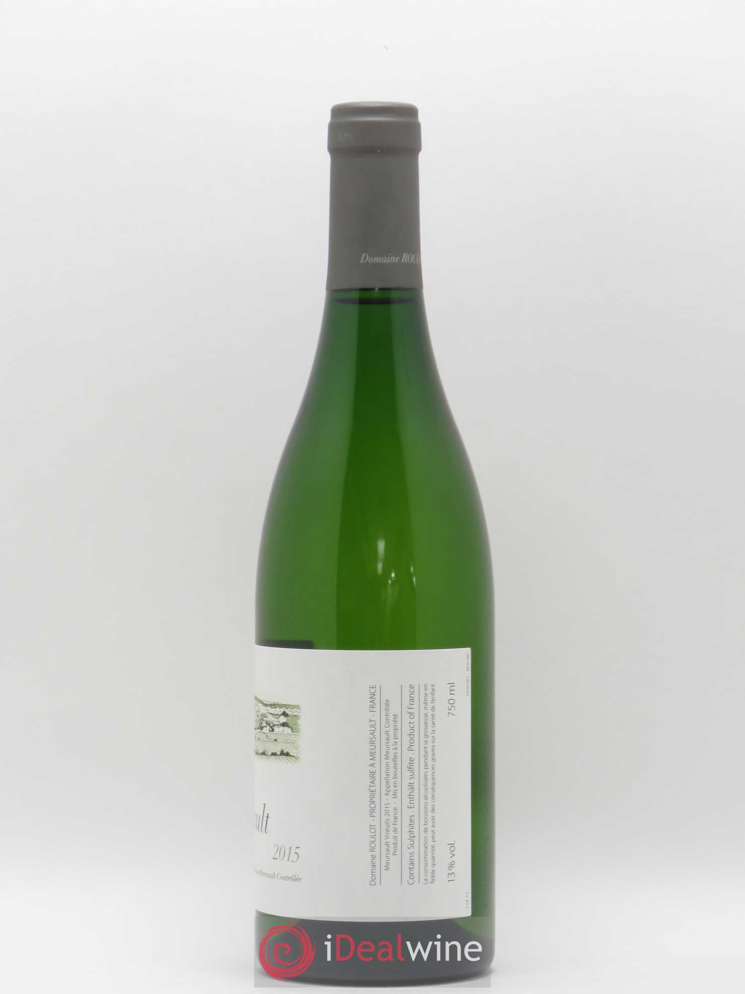 Meursault Les Vireuils Roulot (Domaine) 2015 - Lot de 1 bouteille - 1