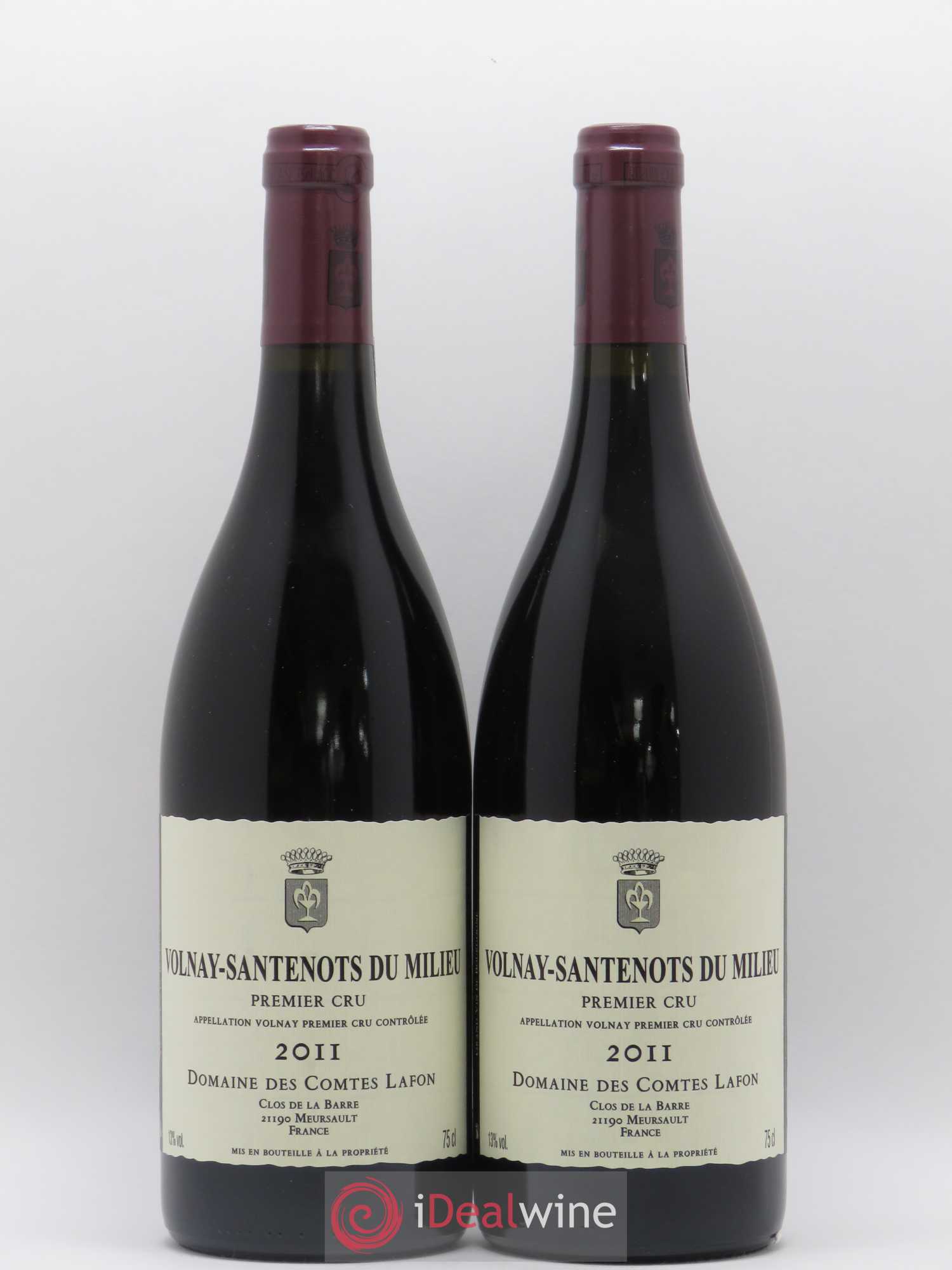 Volnay 1er Cru Santenots du Milieu Comtes Lafon (Domaine des) 2011 - Lot de 2 bouteilles - 0