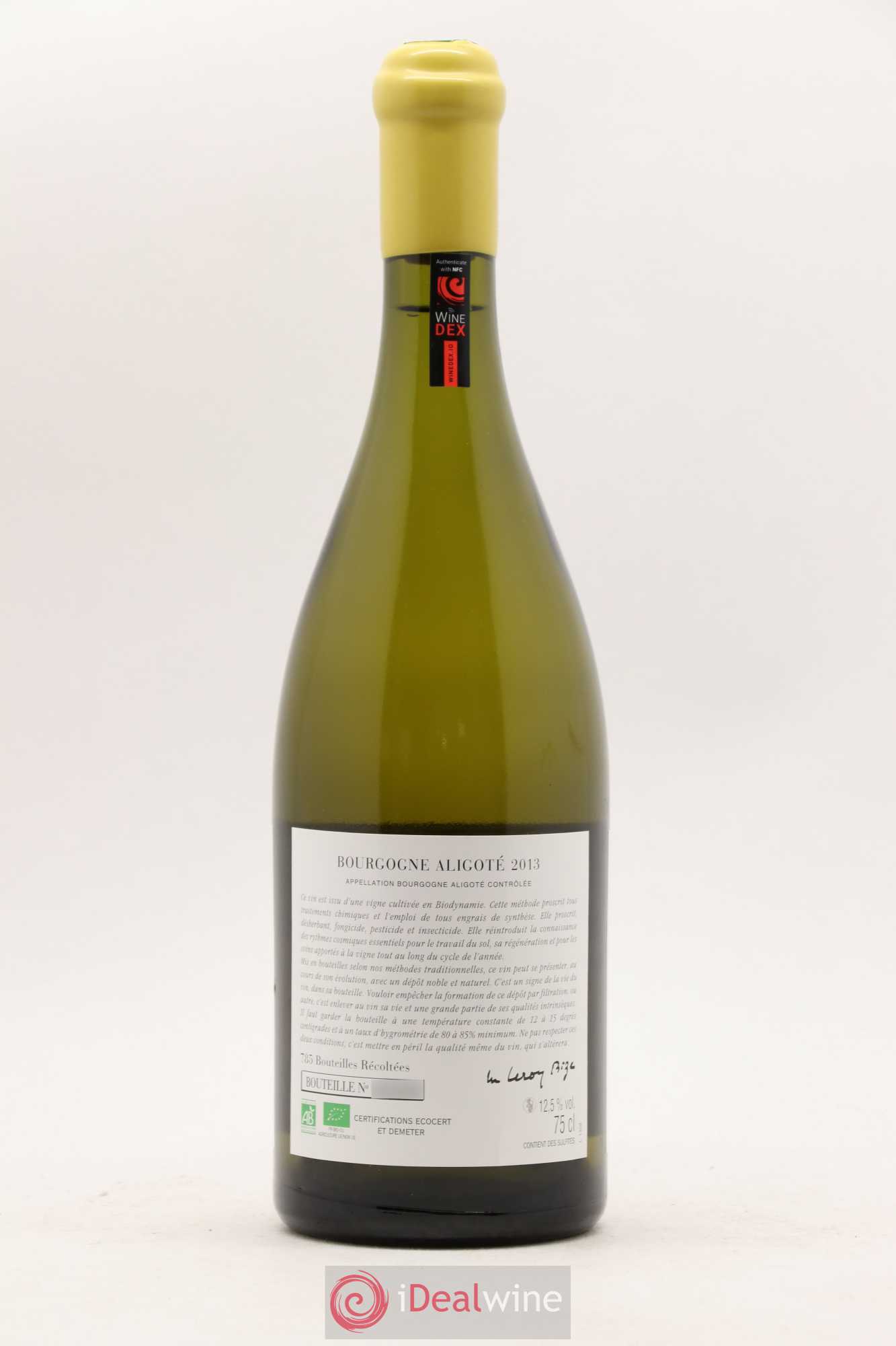 Bourgogne Aligoté Sous Chatelet d'Auvenay (Domaine) 2013 - Lot de 1 bouteille - 1