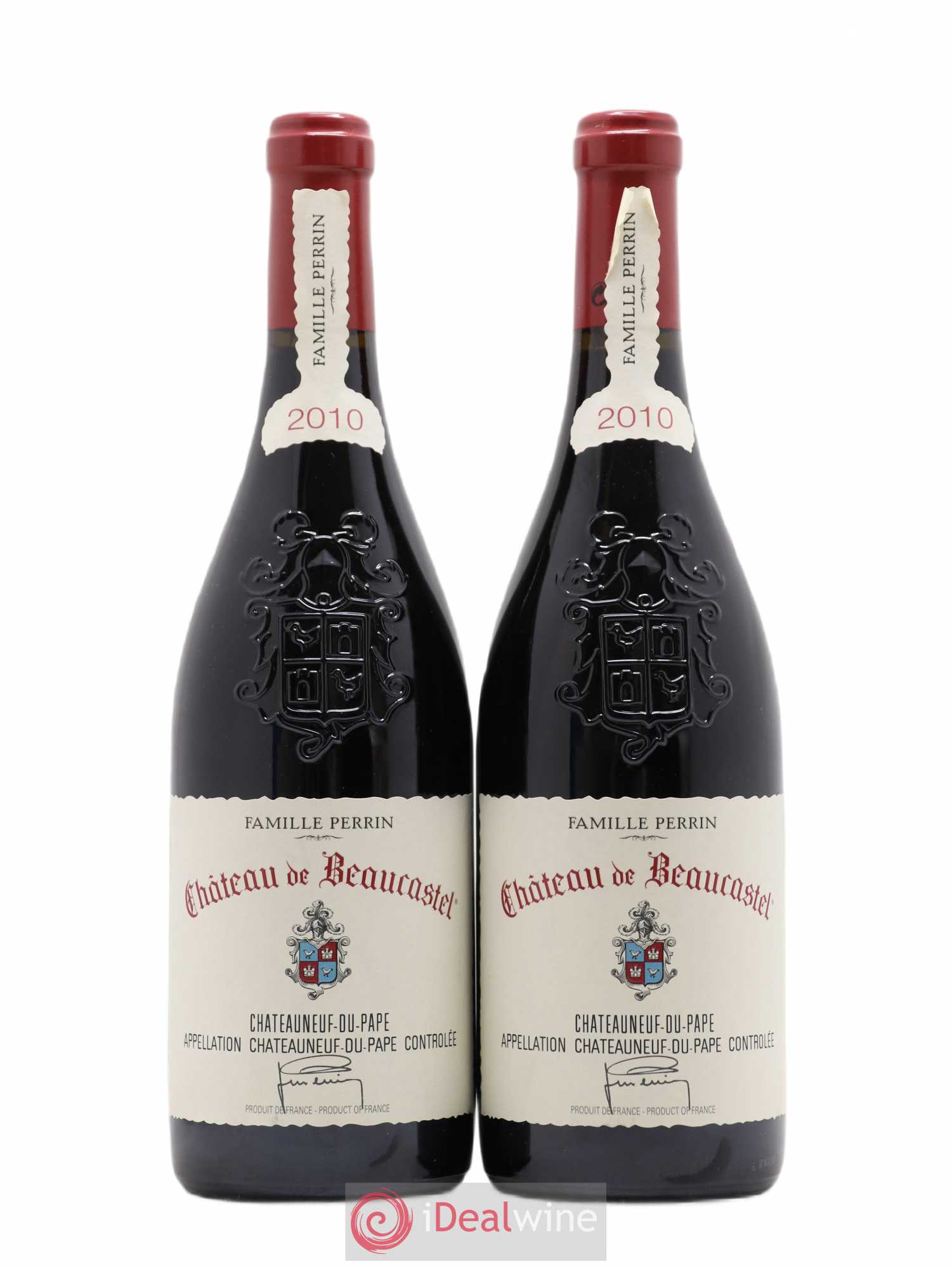 Châteauneuf-du-Pape Château de Beaucastel Famille Perrin 2010 - Lot de 2 bouteilles - 0