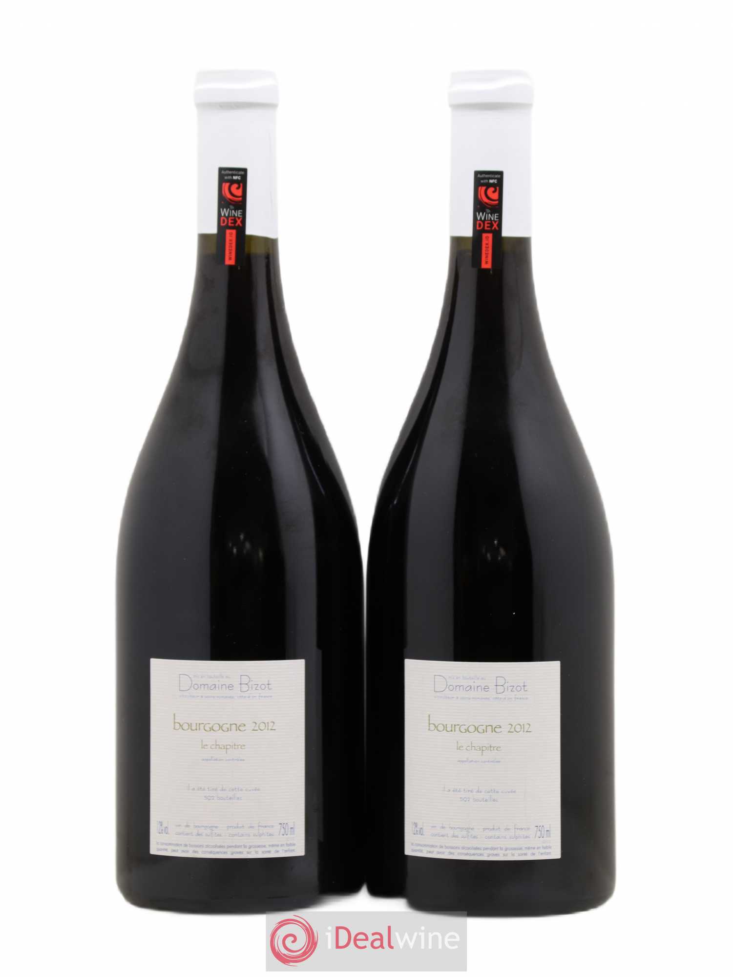 Bourgogne Le Chapitre Bizot (Domaine) 2012 - Lot de 2 bouteilles - 1