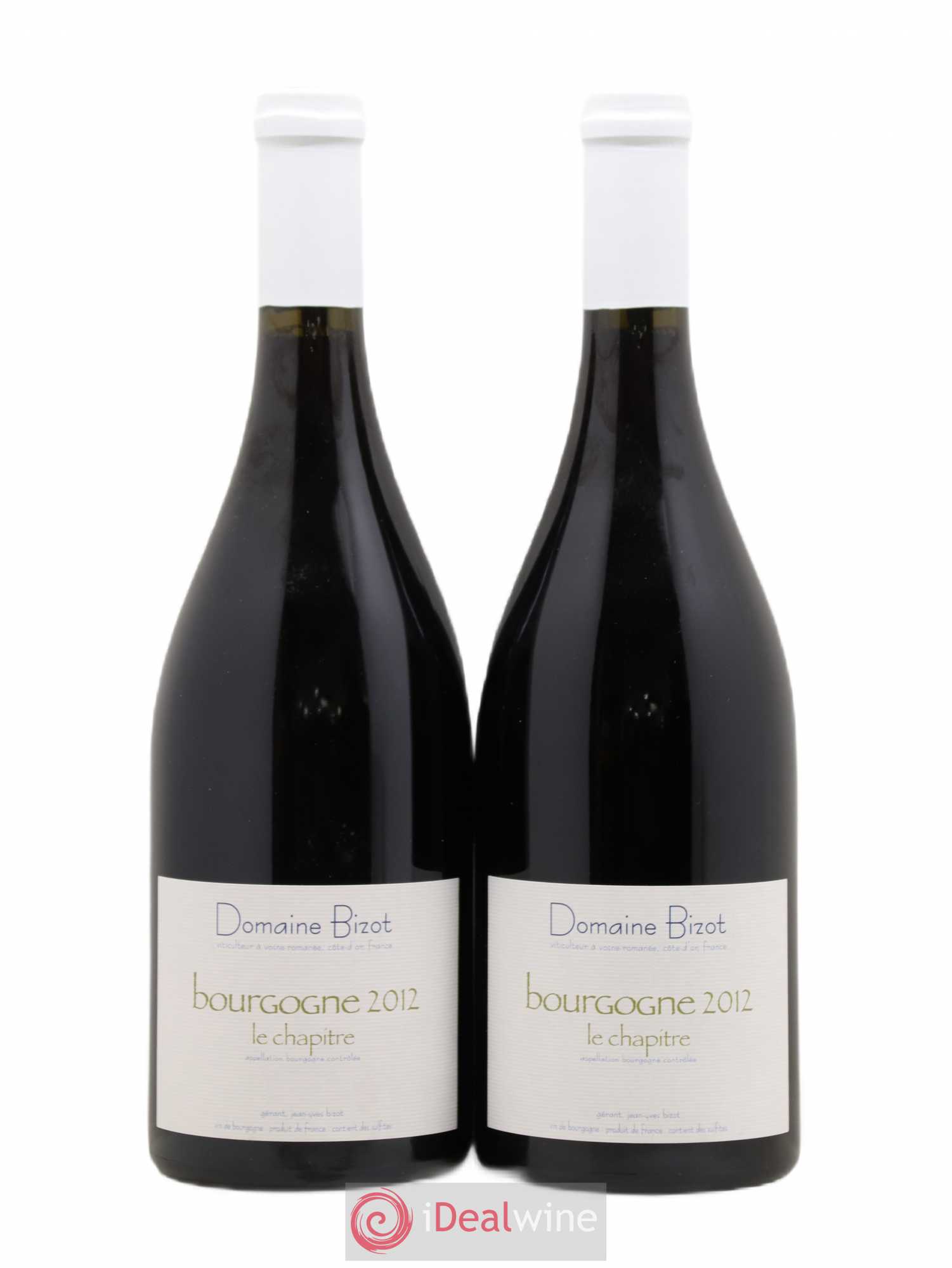 Bourgogne Le Chapitre Bizot (Domaine) 2012 - Lot de 2 bouteilles - 0