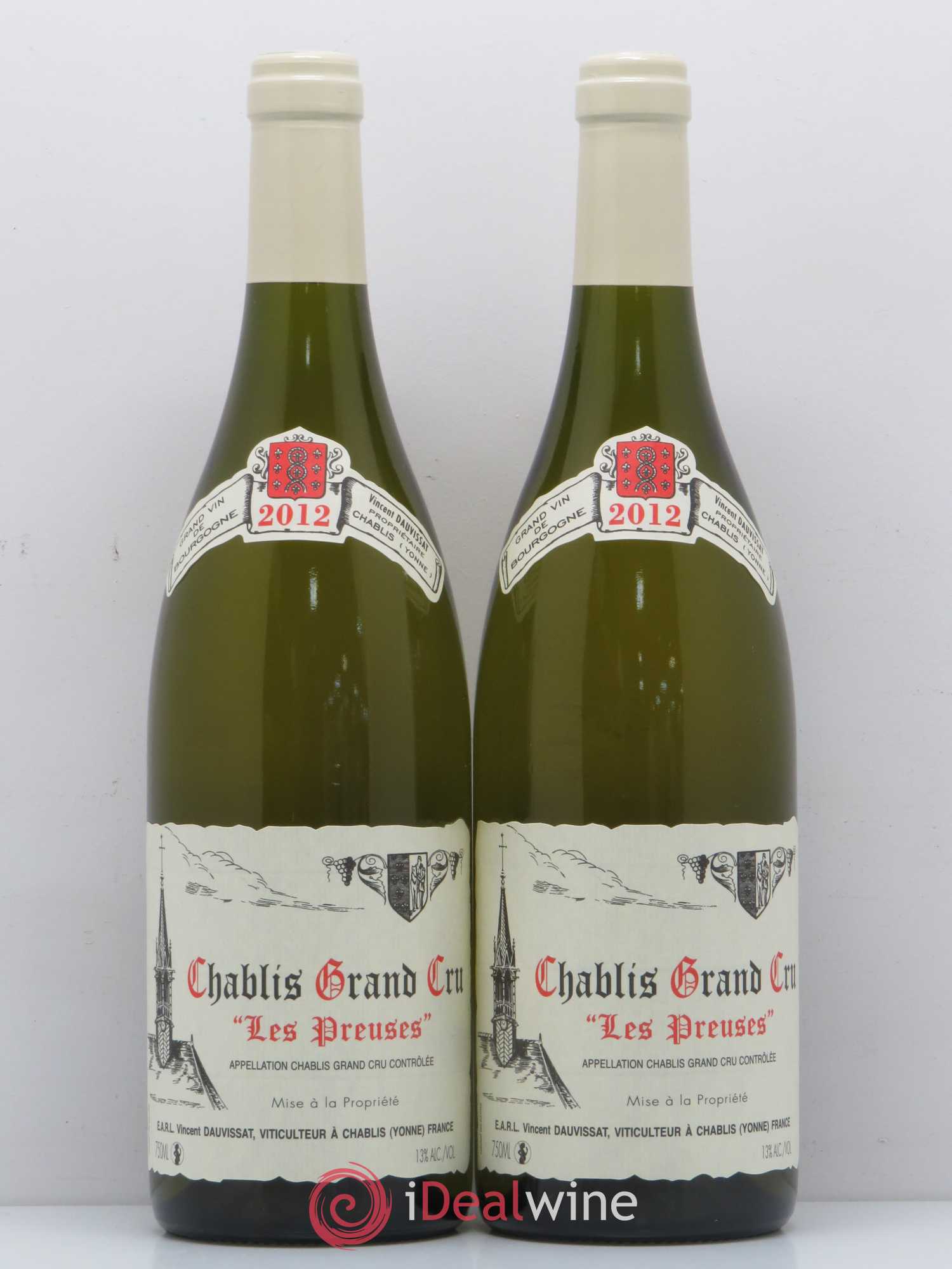 Chablis Grand Cru Les Preuses Vincent Dauvissat (Domaine) 2012 - Lot de 2 bouteilles - 0