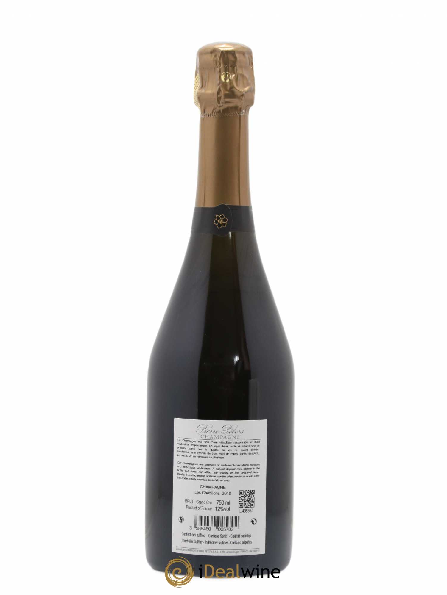 Cuvée Spéciale les Chétillons Blanc de Blancs Brut Pierre Péters 2010 - Lot de 1 bouteille - 1