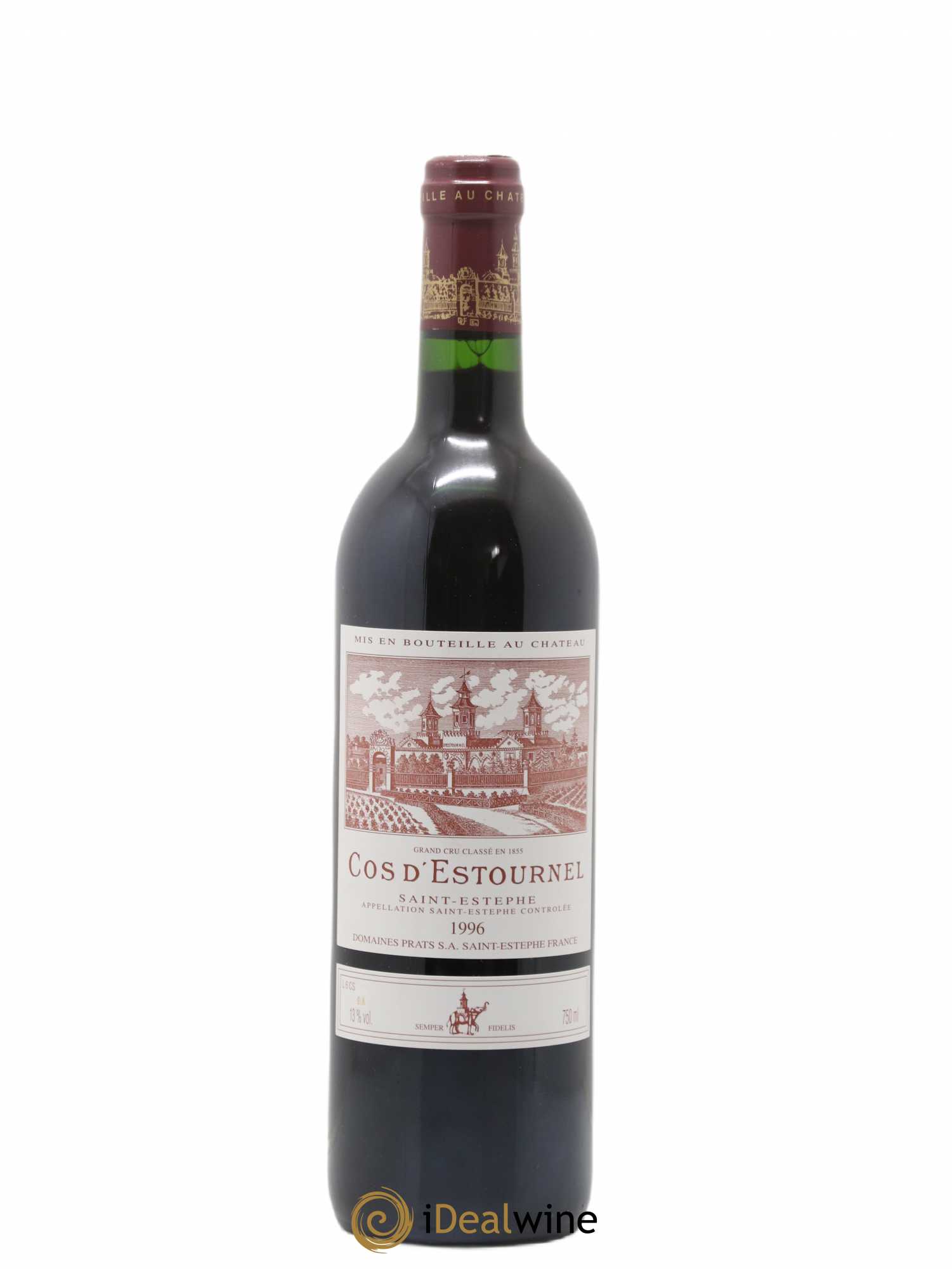 Cos d'Estournel 2ème Grand Cru Classé 1996 - Lot de 1 bouteille - 0