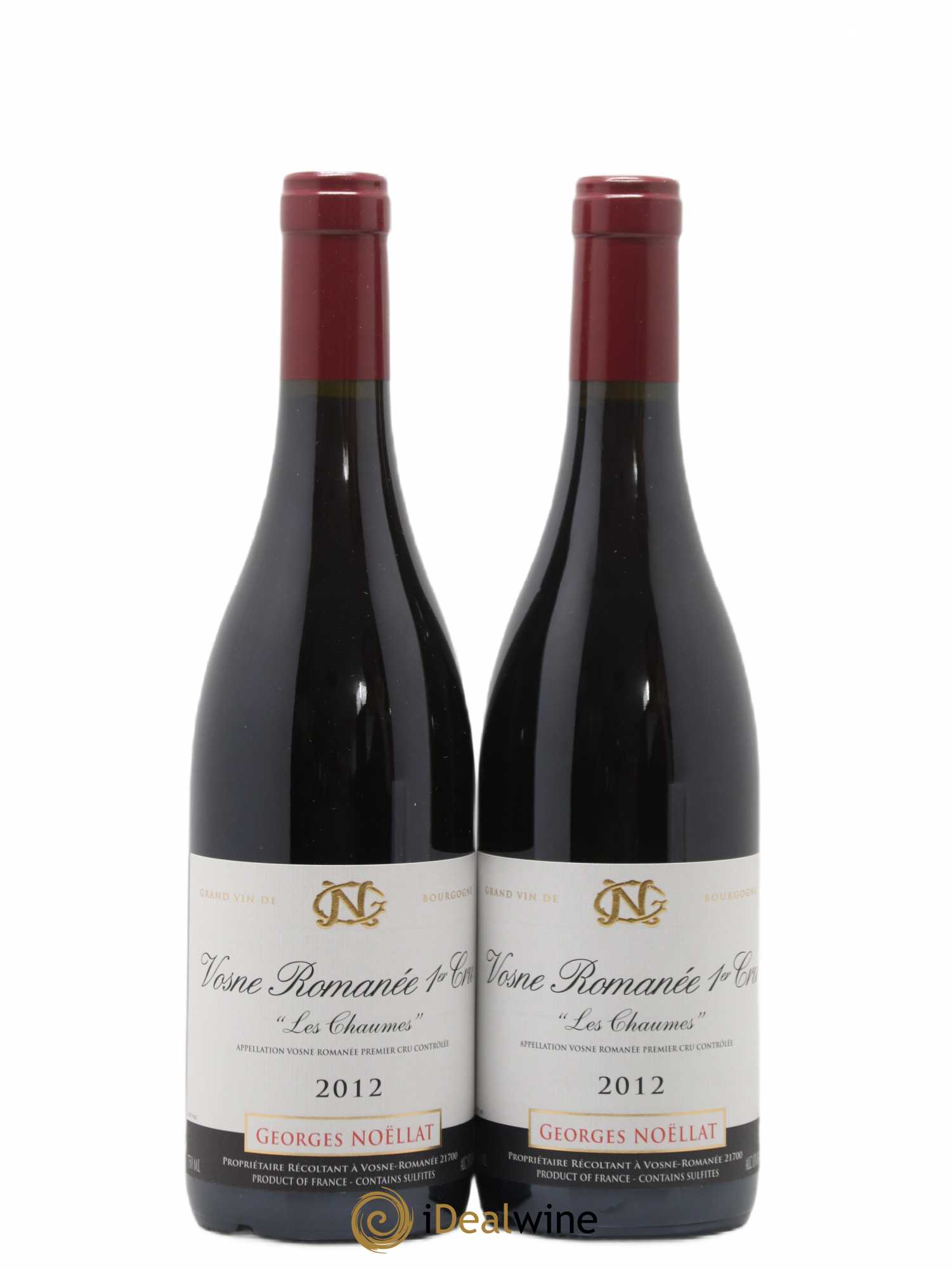 Vosne-Romanée 1er Cru Les Chaumes Georges Noëllat (Domaine) 2012 - Lot de 2 bouteilles - 0