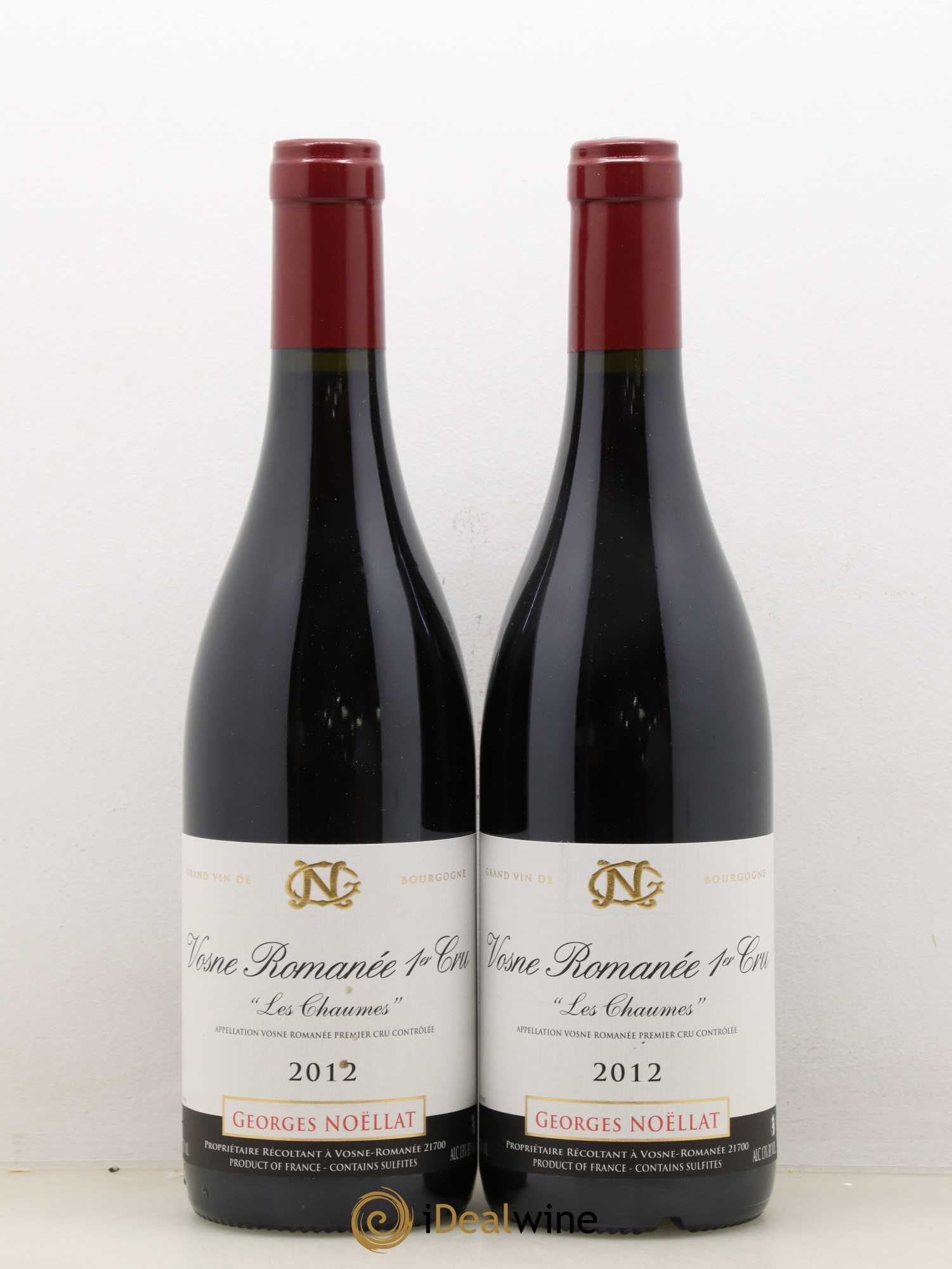 Vosne-Romanée 1er Cru Les Chaumes Georges Noëllat (Domaine) 2012 - Lot de 2 bouteilles - 0